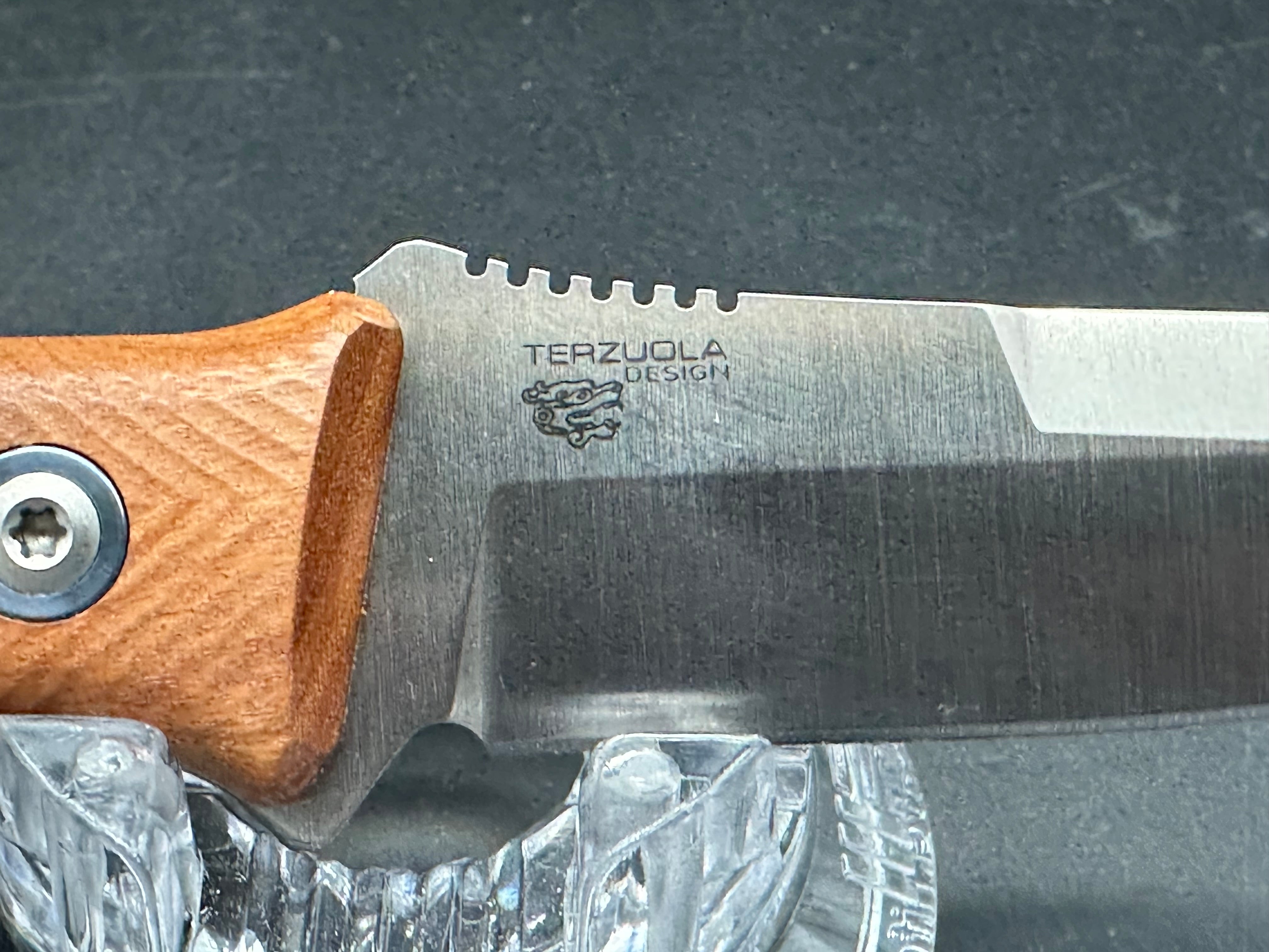 MKM Terzuola TPF Defense MagnaCut Fixed Blade Knife Santos Wood (3.8" SW)