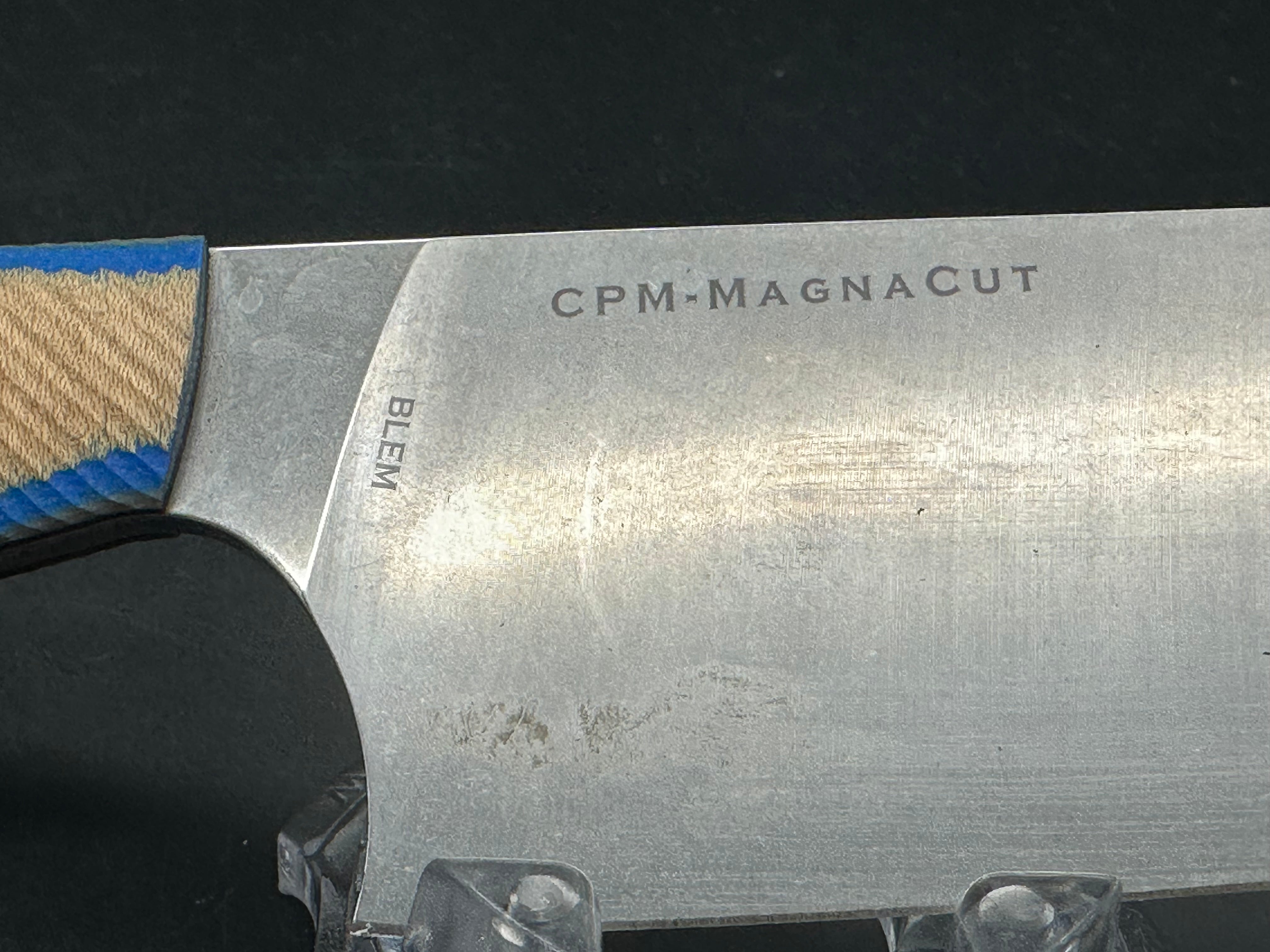 Bradford Knives Culinary Kitchen Utility Knife MagnaCut Stonewash Blue G-Wood