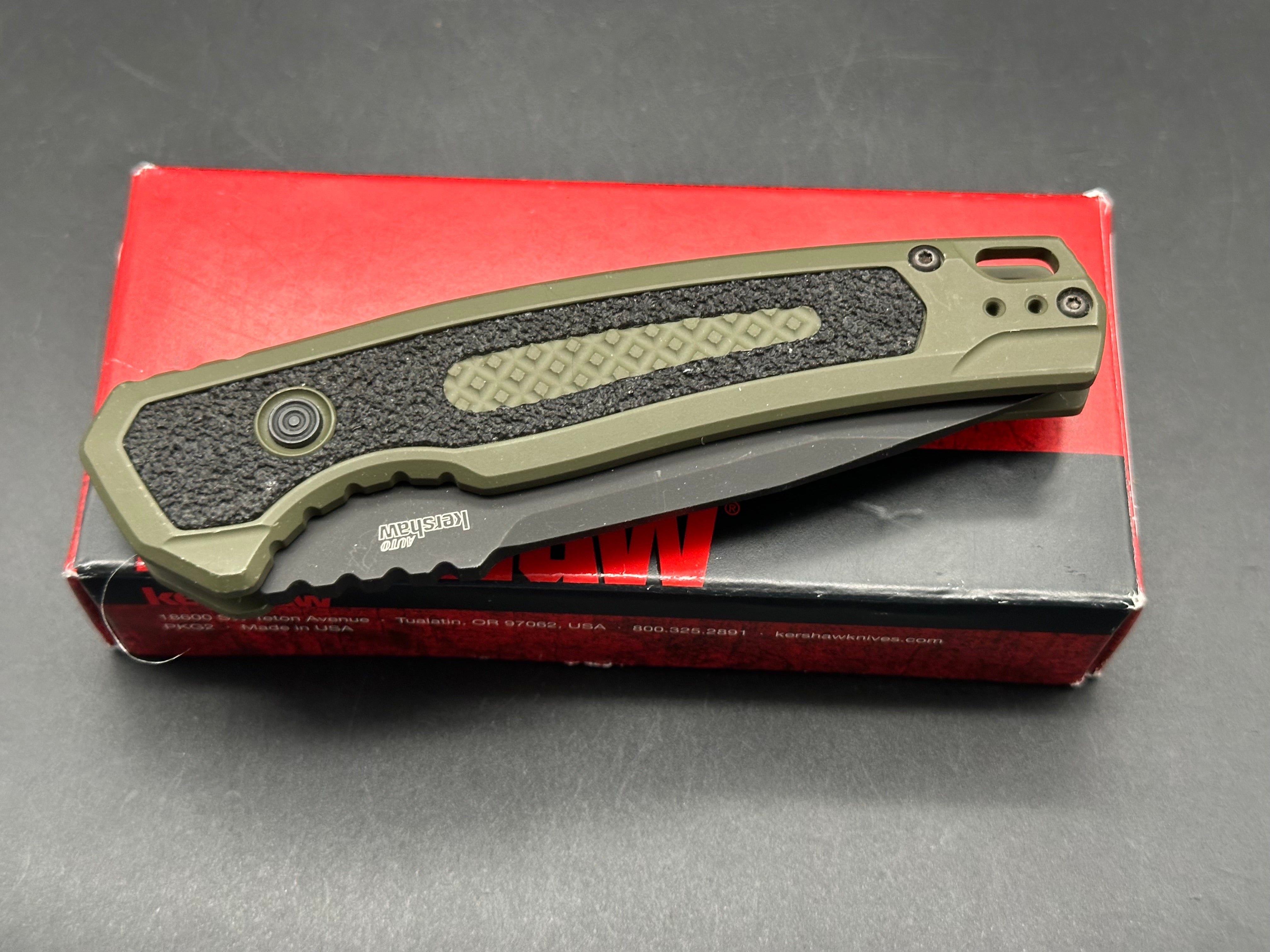 Kershaw Launch 16 Tactical Automatic Knife OD Green (3.4" Black M4)