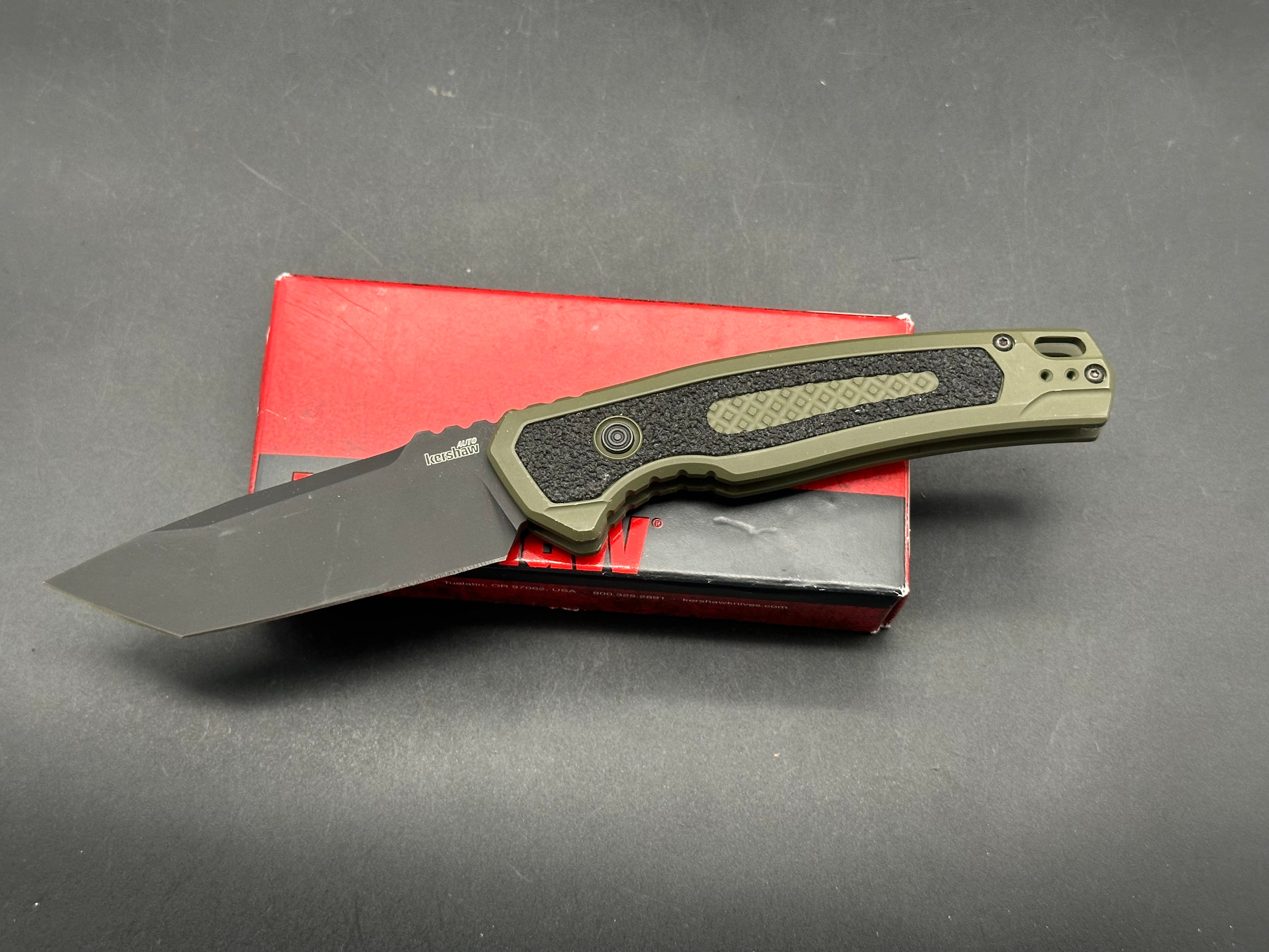 Kershaw Launch 16 Tactical Automatic Knife OD Green (3.4" Black M4)