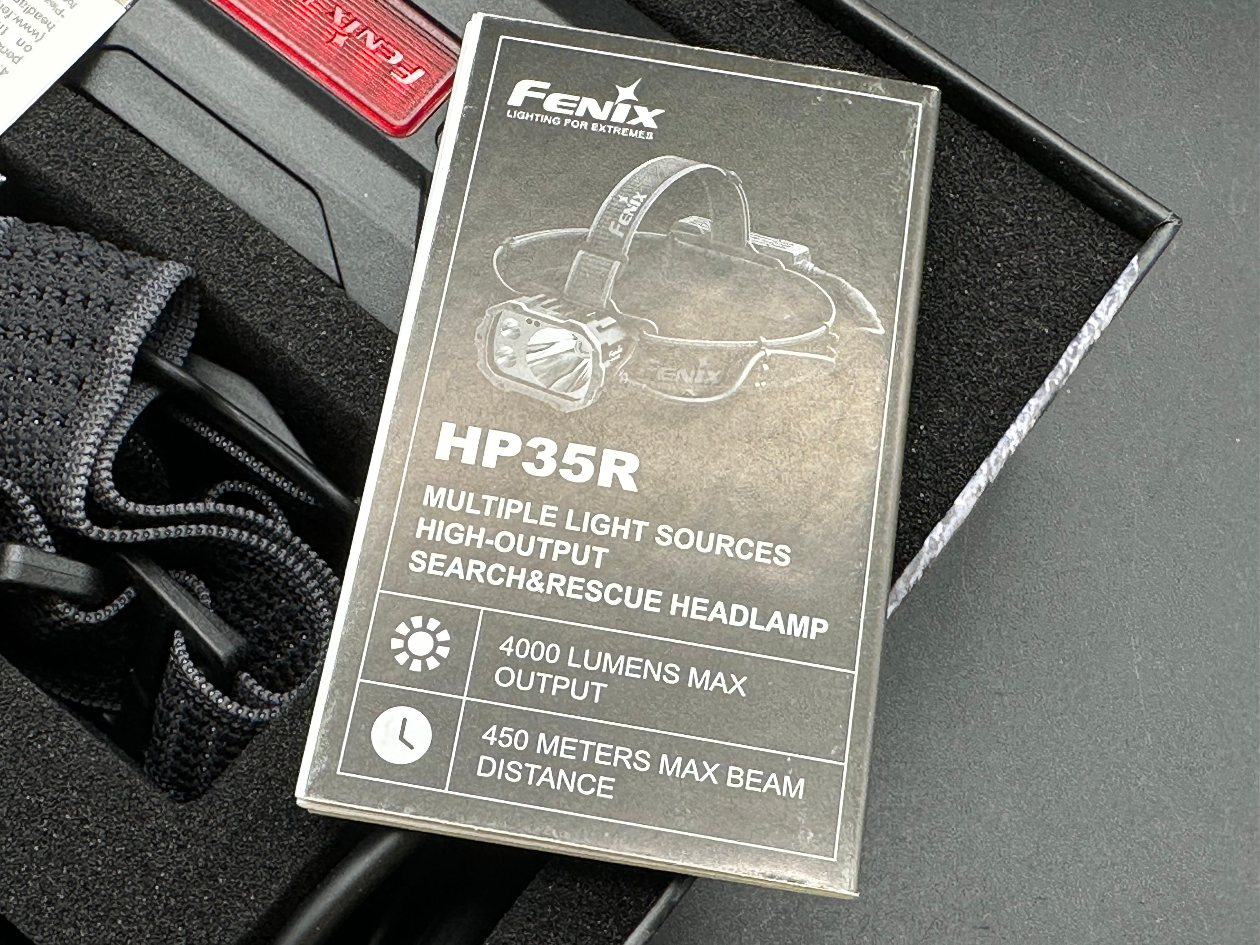 Fenix HP35R Headlamp 10,000mah Battery 4000 Lumens
