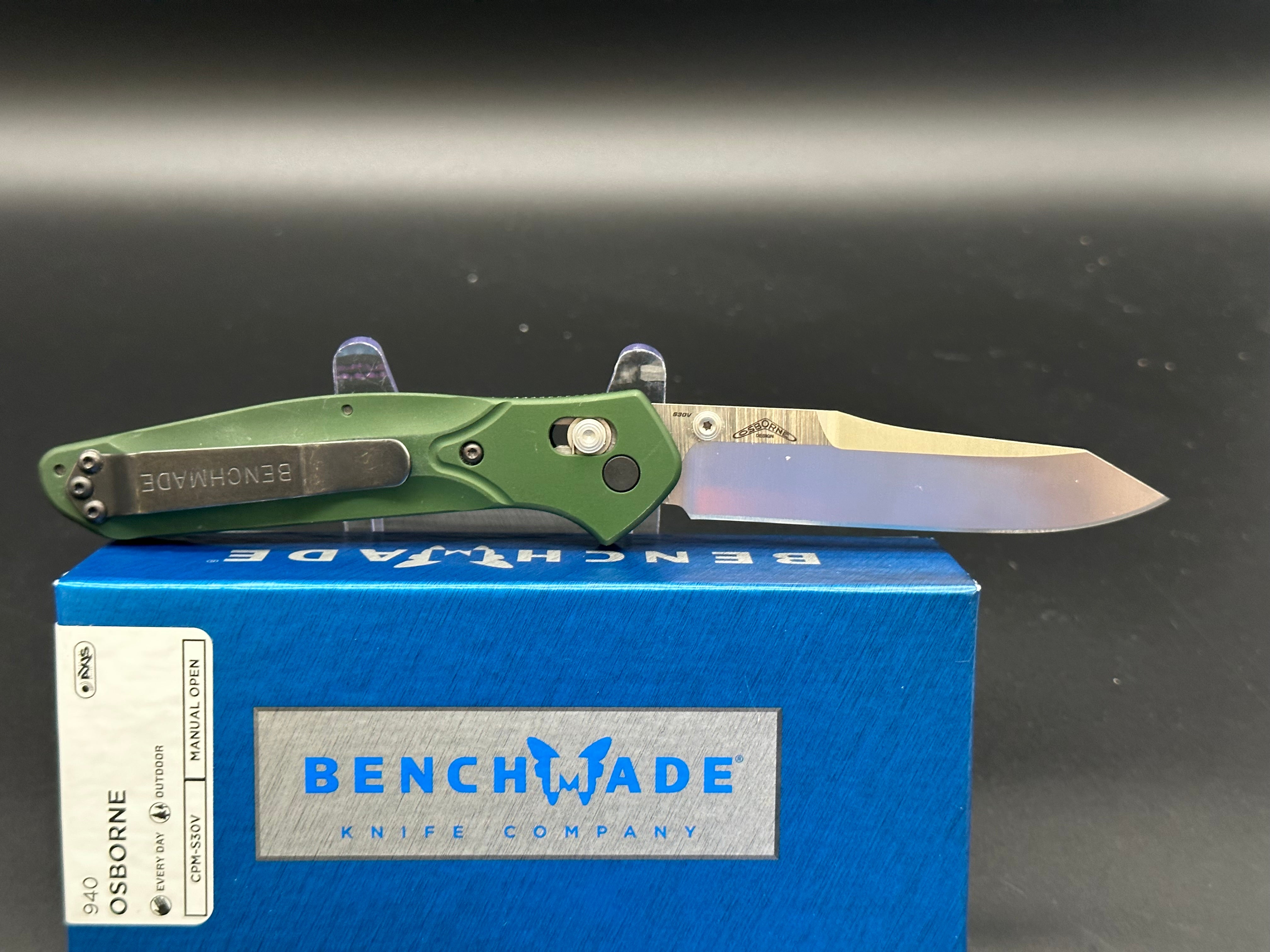 Benchmade Osborne 940 green aluminum