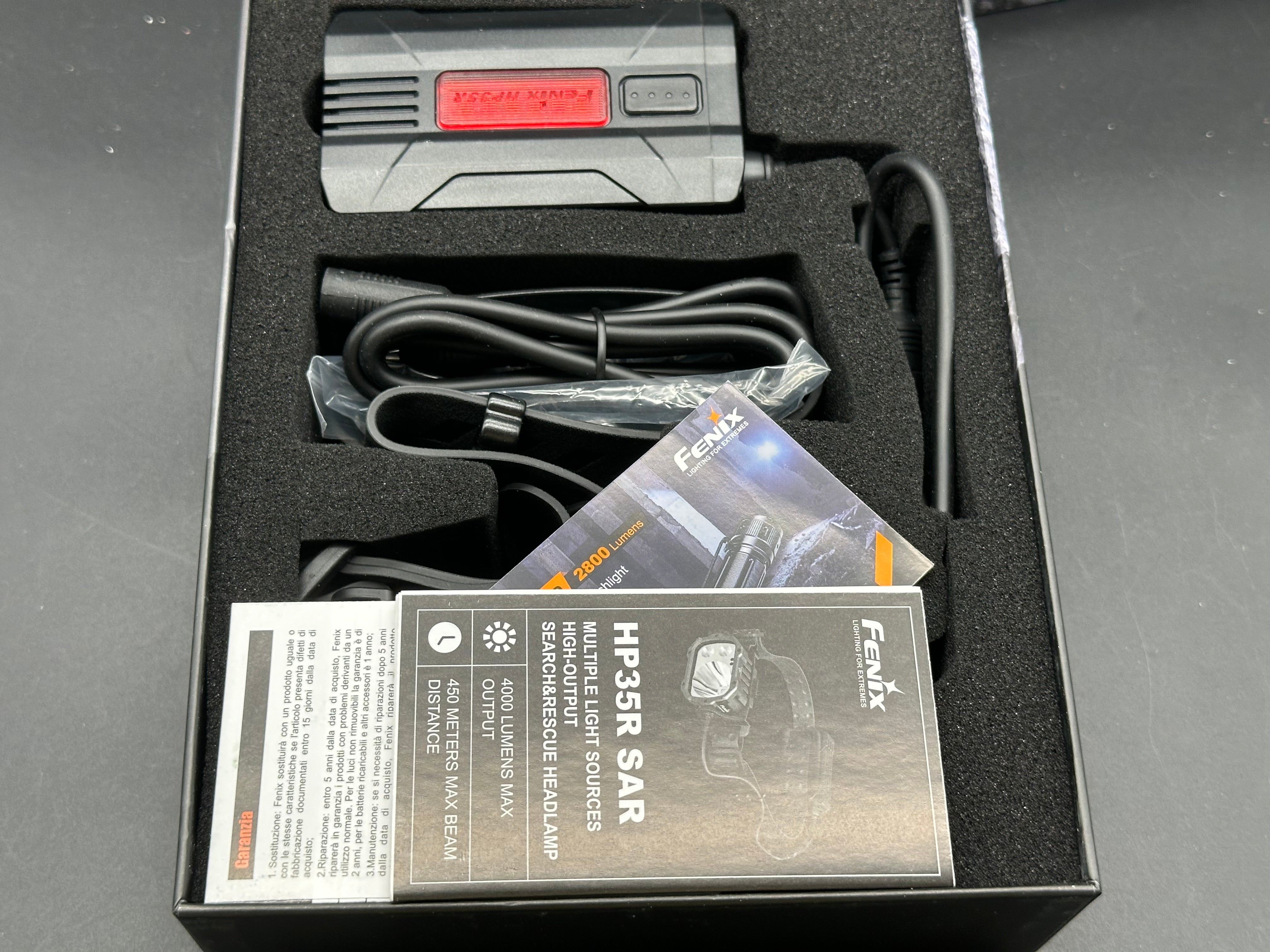 Fenix HP35R SAR Edition 5000 mah Battery 4000 Lumens