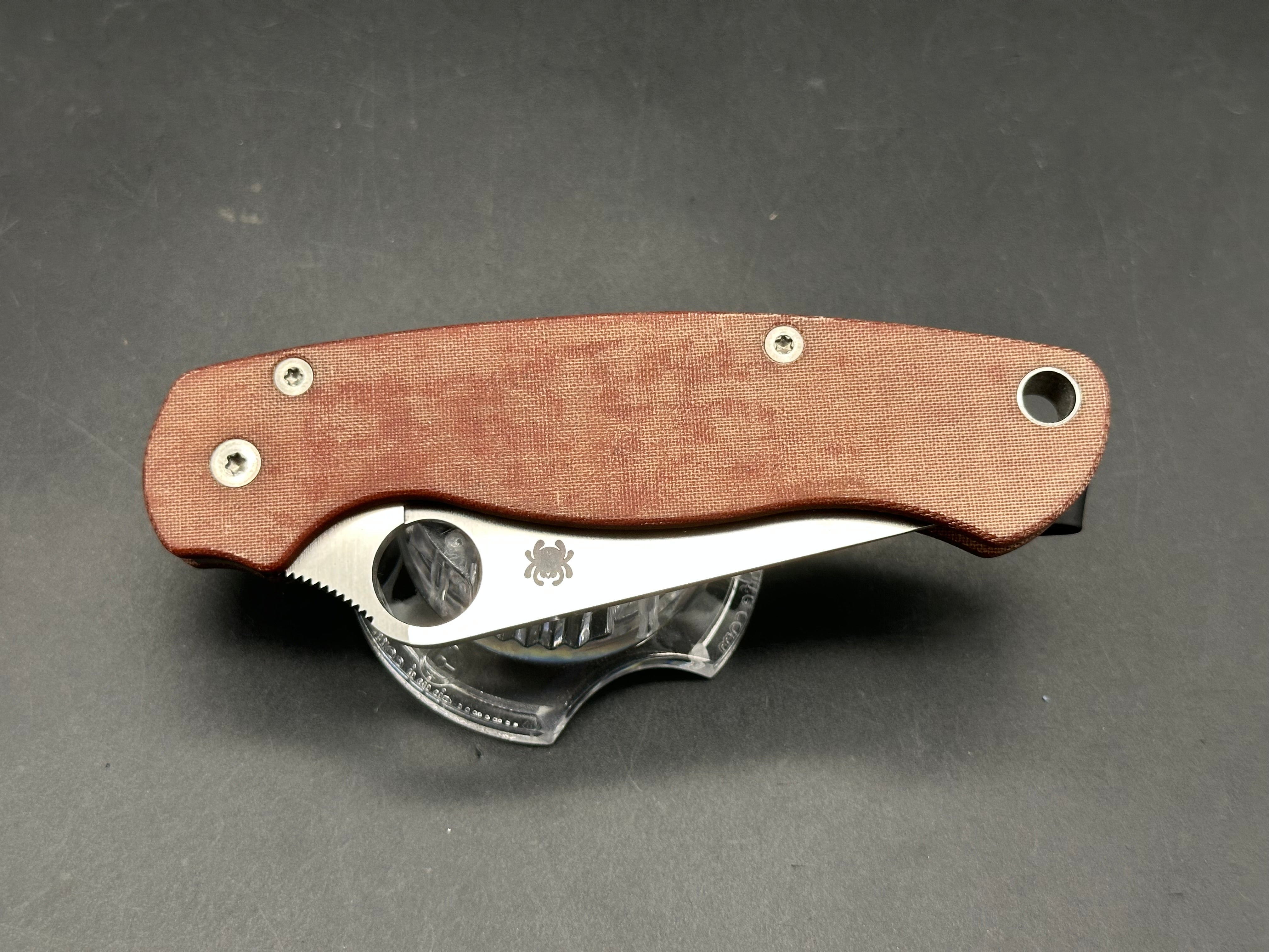 Spyderco Paramilitary 2 canvas micarta w/S90V blade