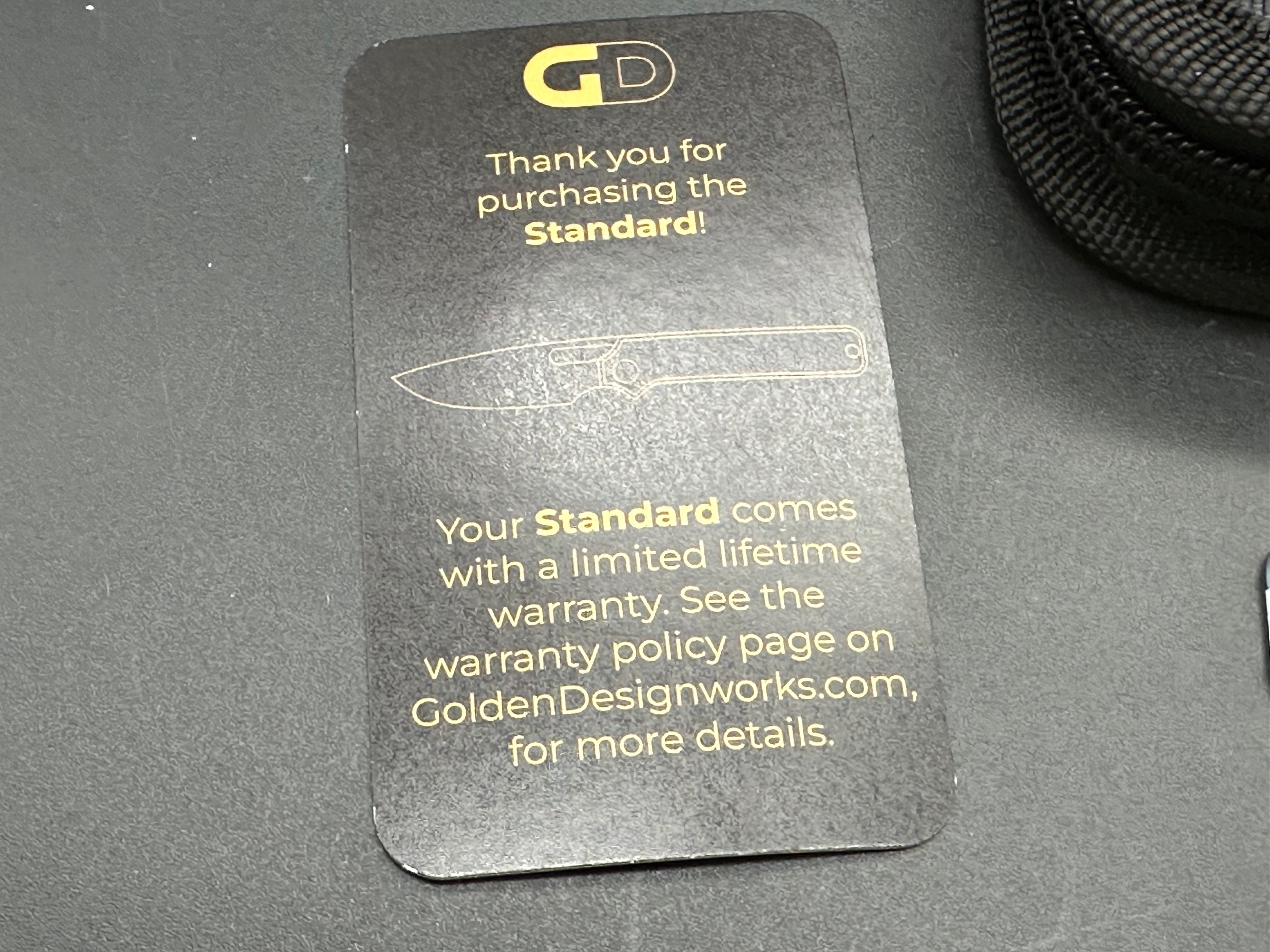 Golden Designworks Standard Blue Dimpled Ti Scale