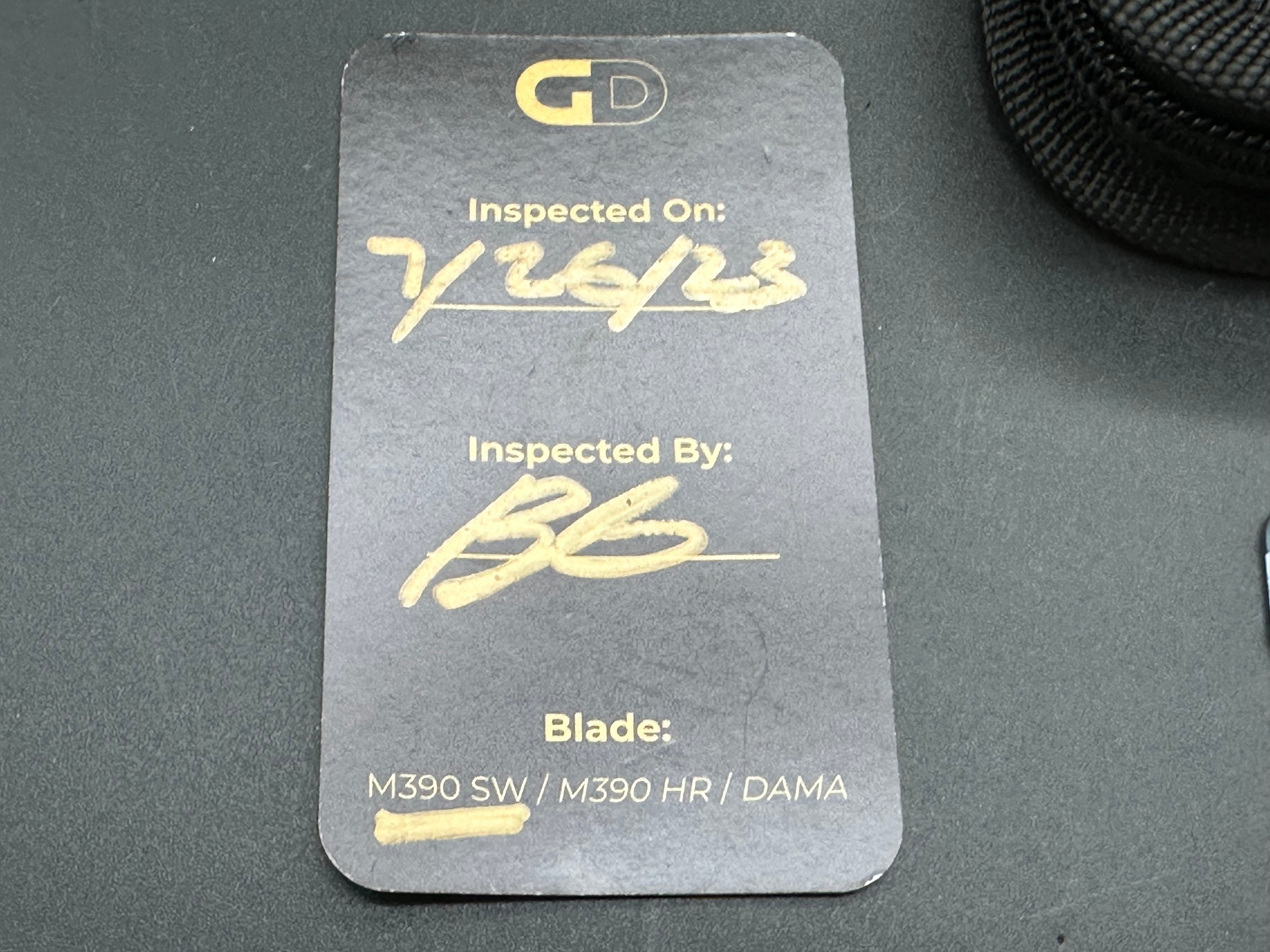 Golden Designworks Standard Blue Dimpled Ti Scale