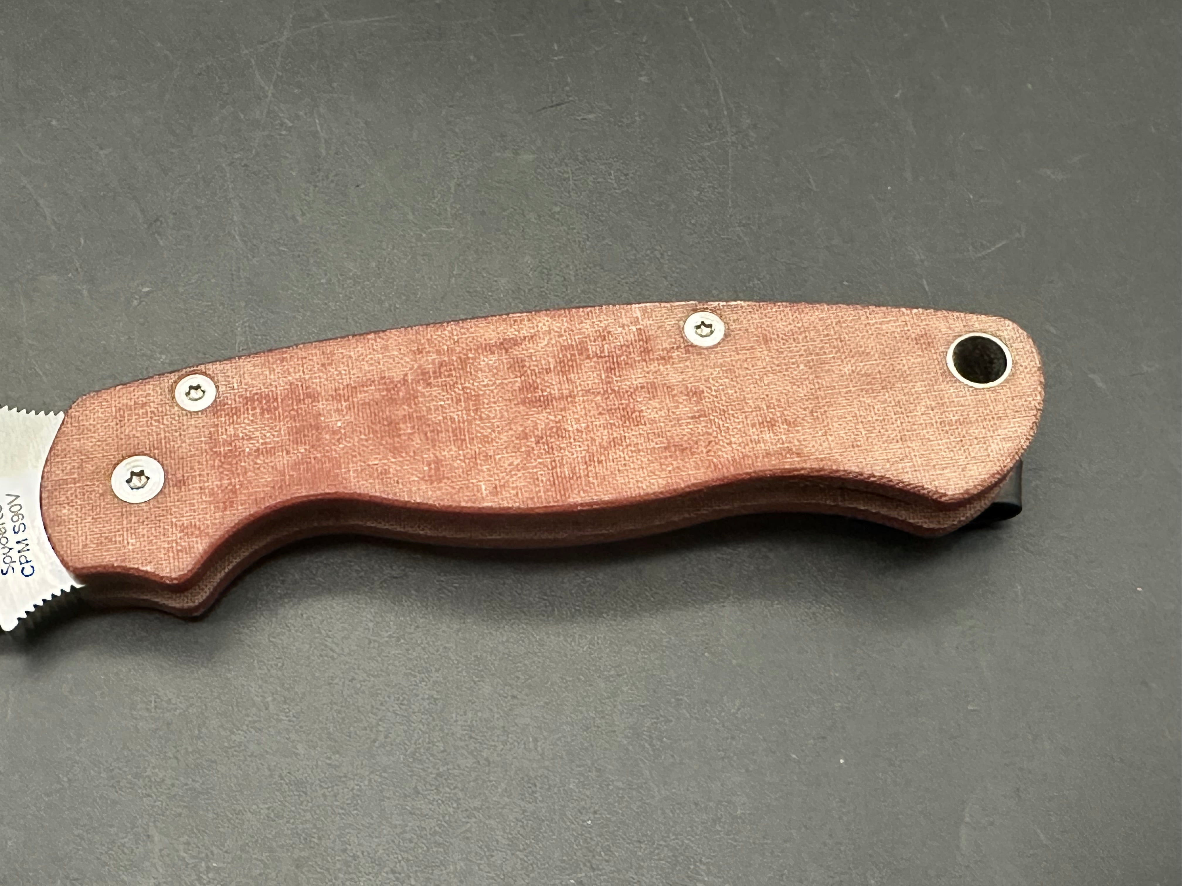 Spyderco Paramilitary 2 canvas micarta w/S90V blade
