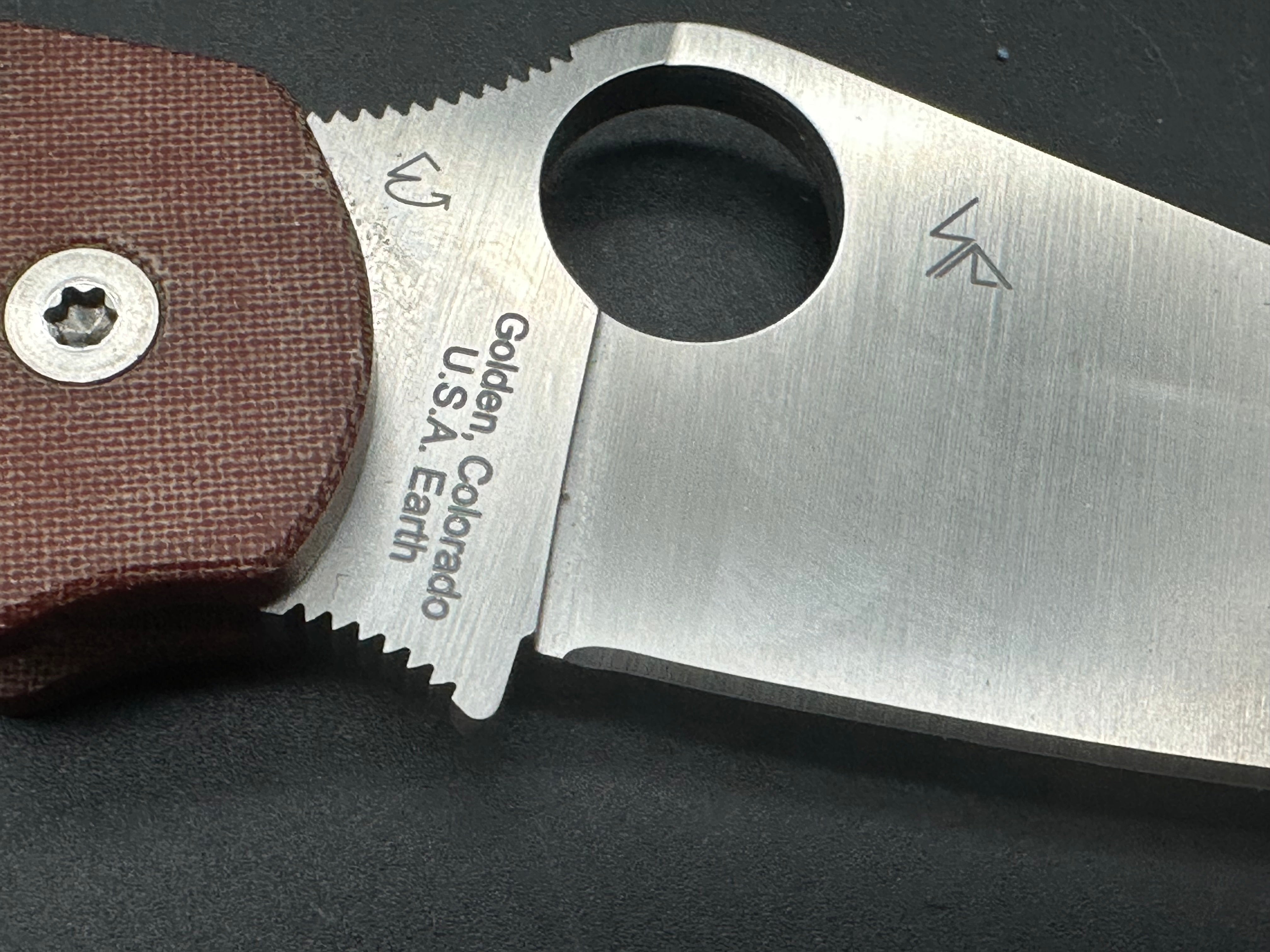 Spyderco Paramilitary 2 canvas micarta w/S90V blade