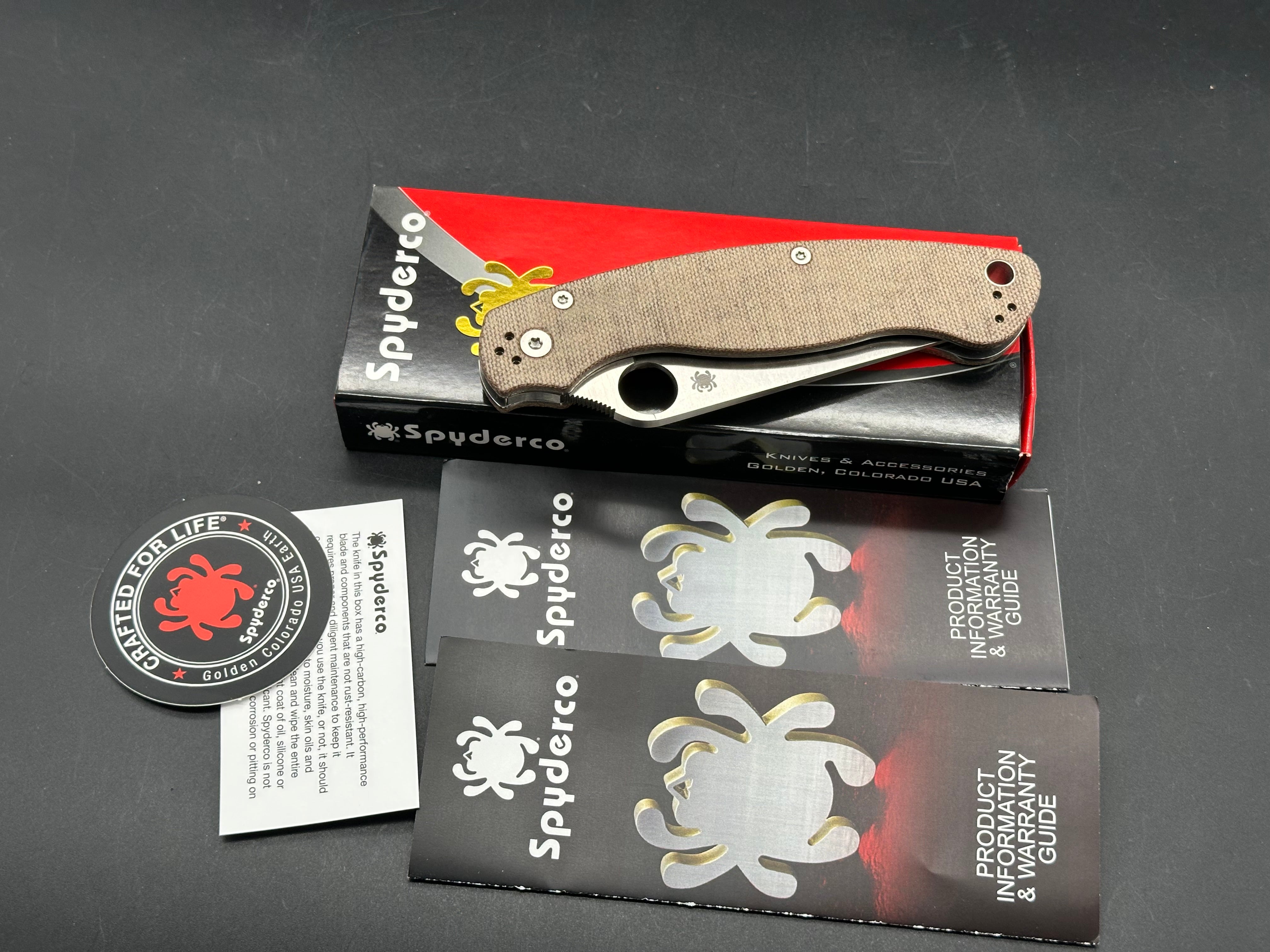 Spyderco Military 2 Micarta Cru-Wear