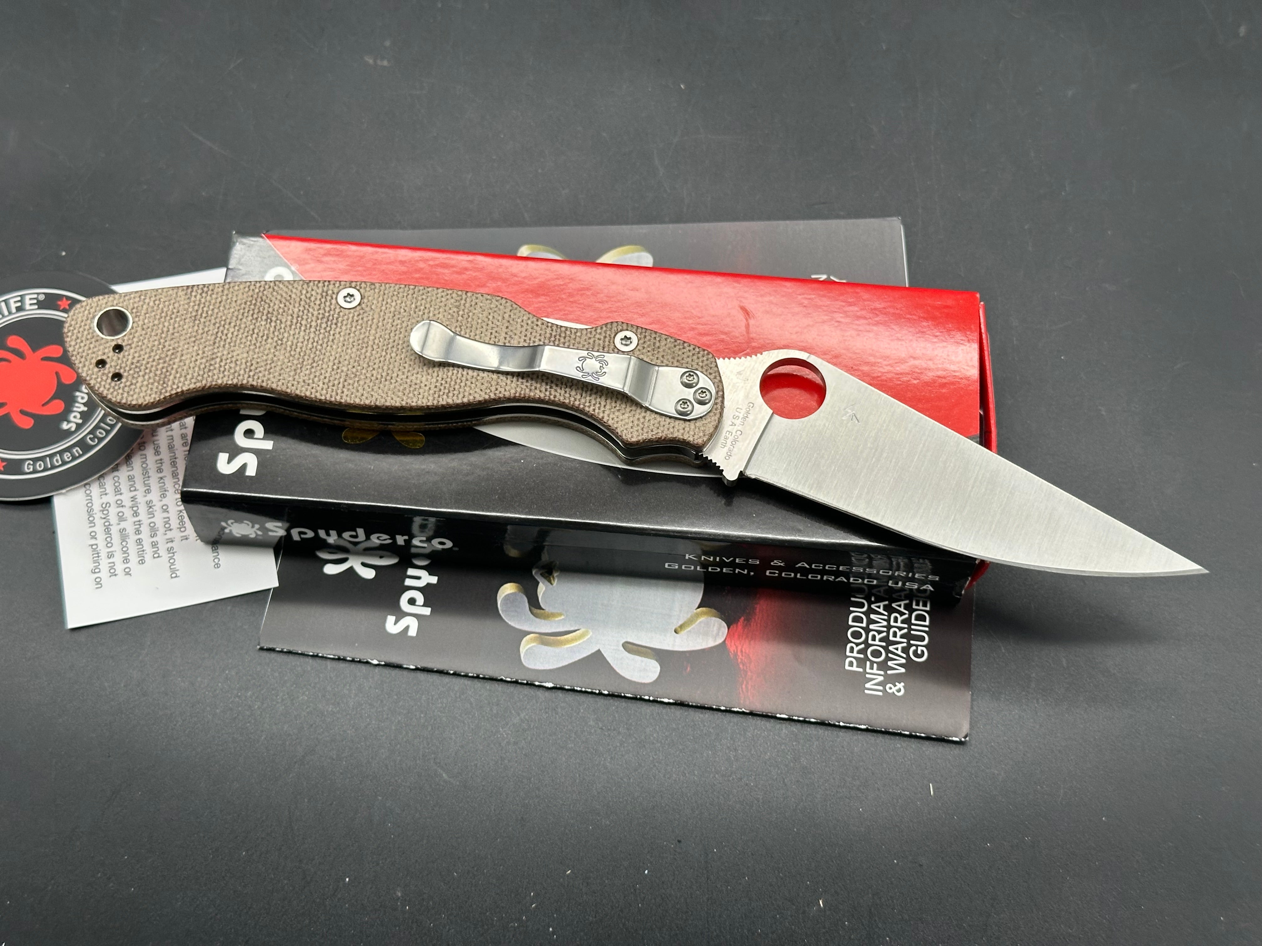 Spyderco Military 2 Micarta Cru-Wear