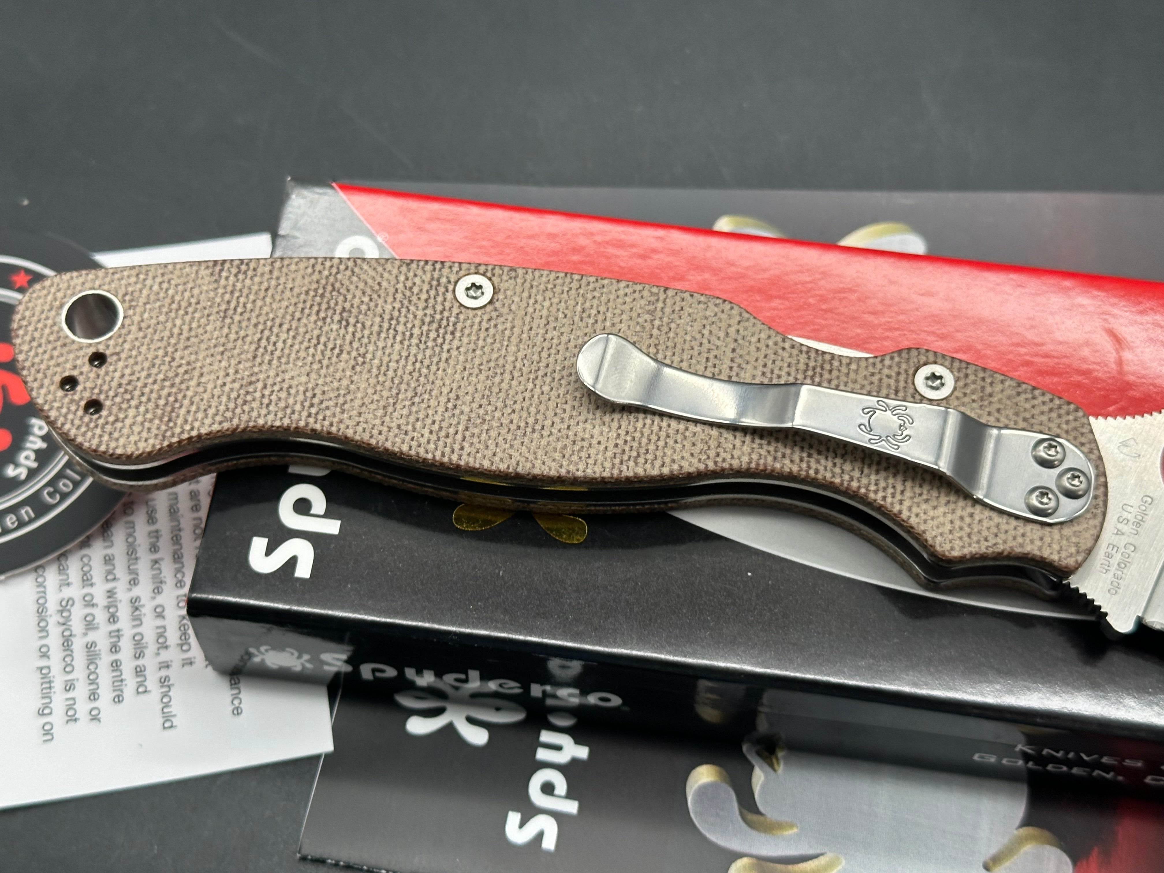 Spyderco Military 2 Micarta Cru-Wear