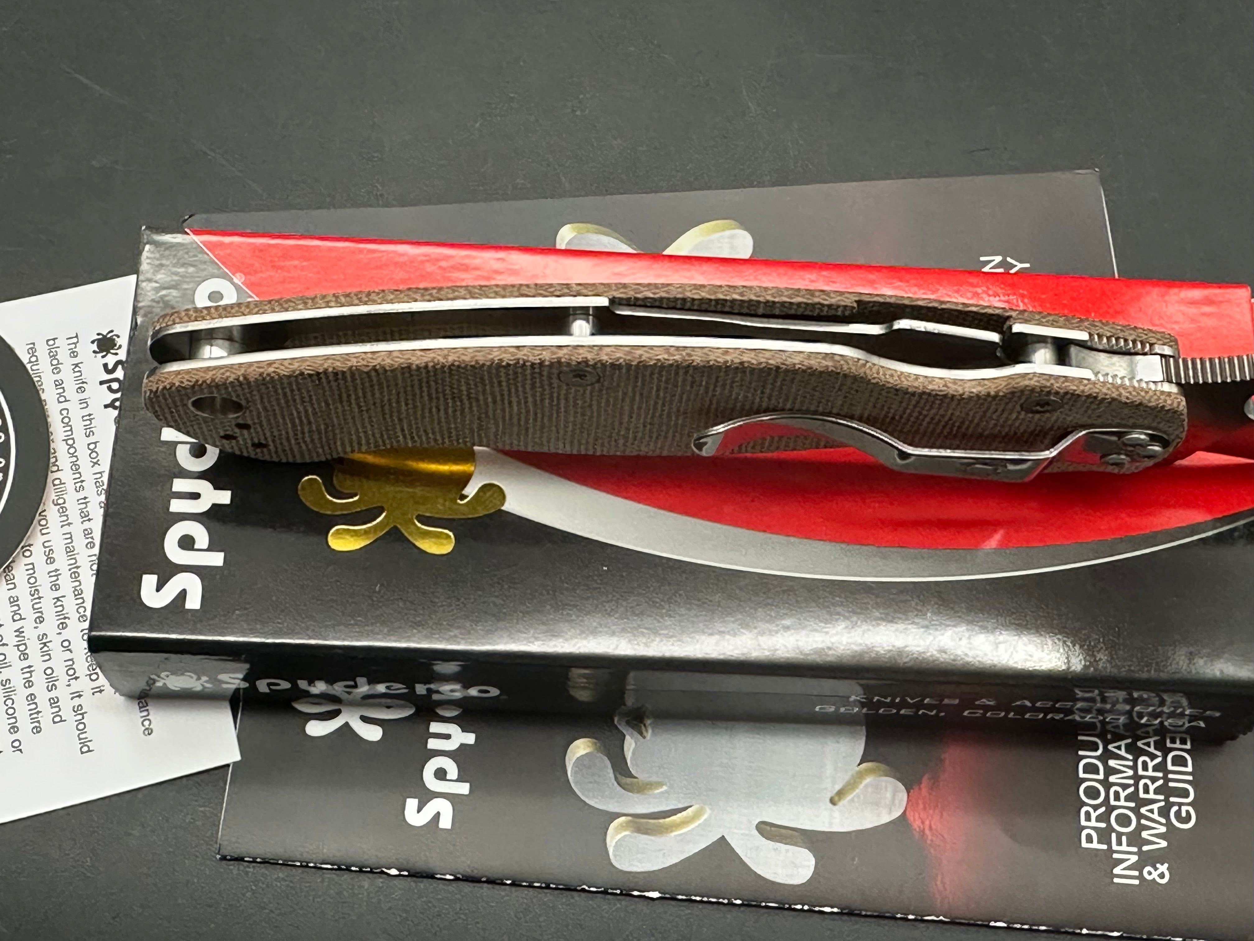 Spyderco Military 2 Micarta Cru-Wear