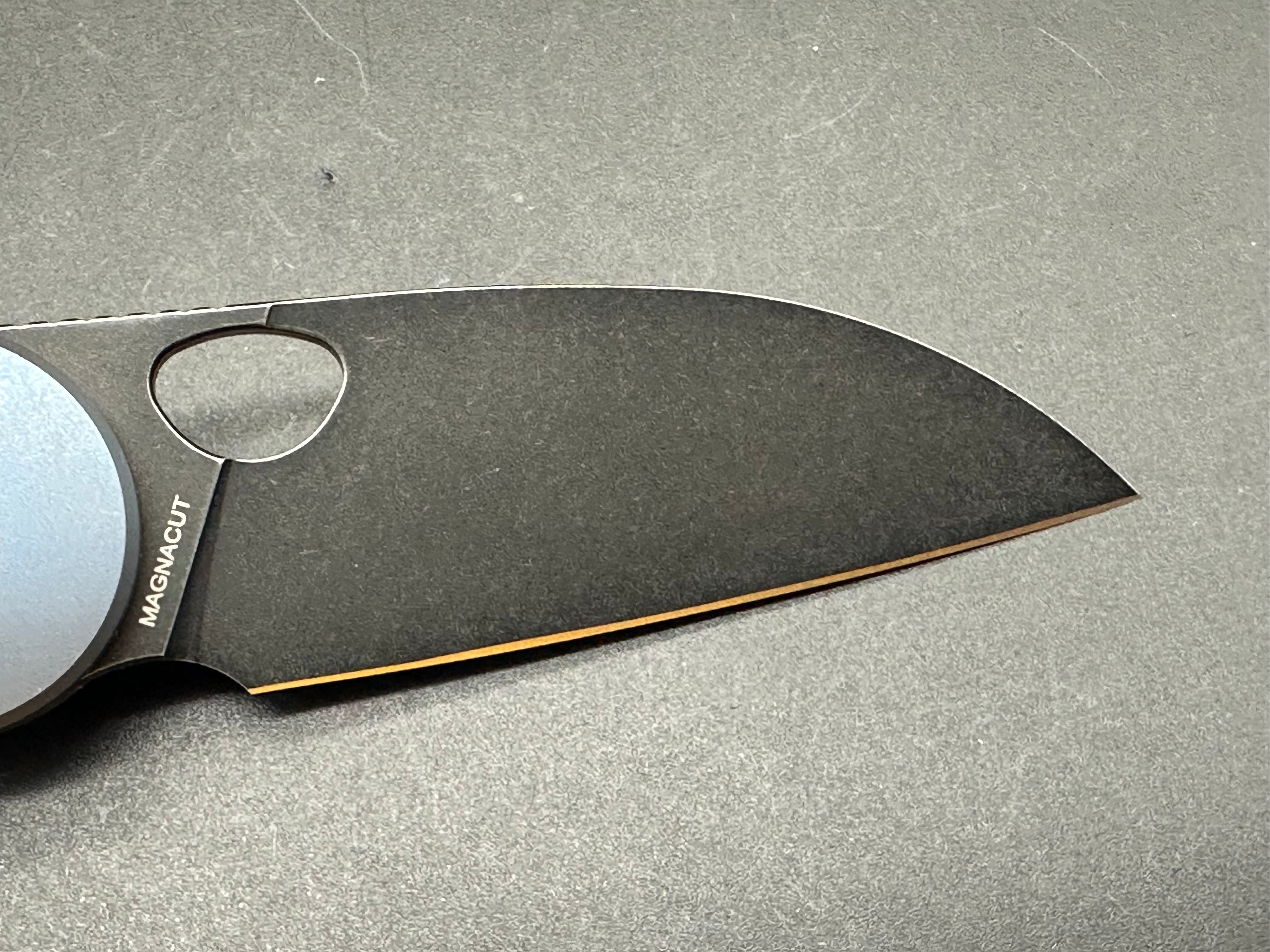 Indiana Knives EDZ blue titanium w/Magnacut blade