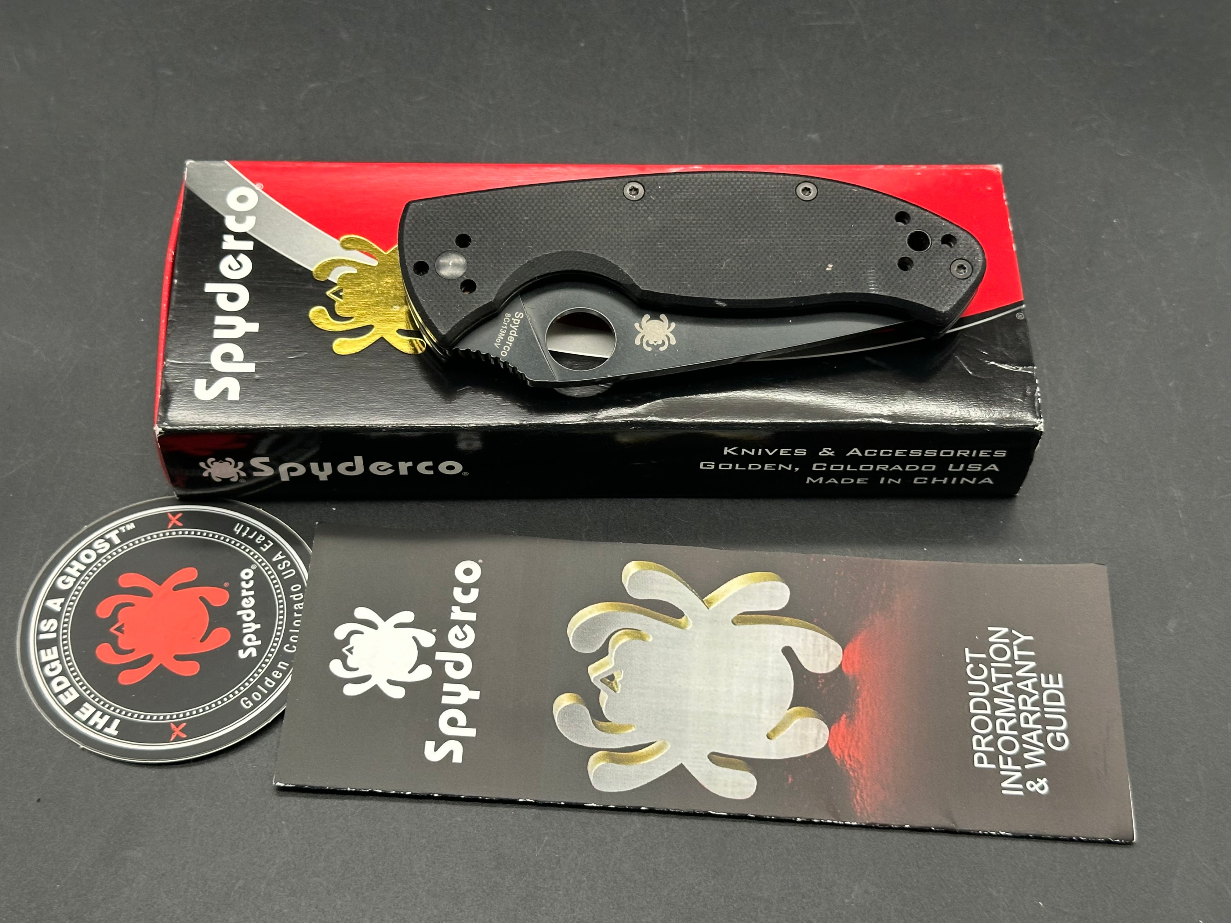 Spyderco Tenacious black G10