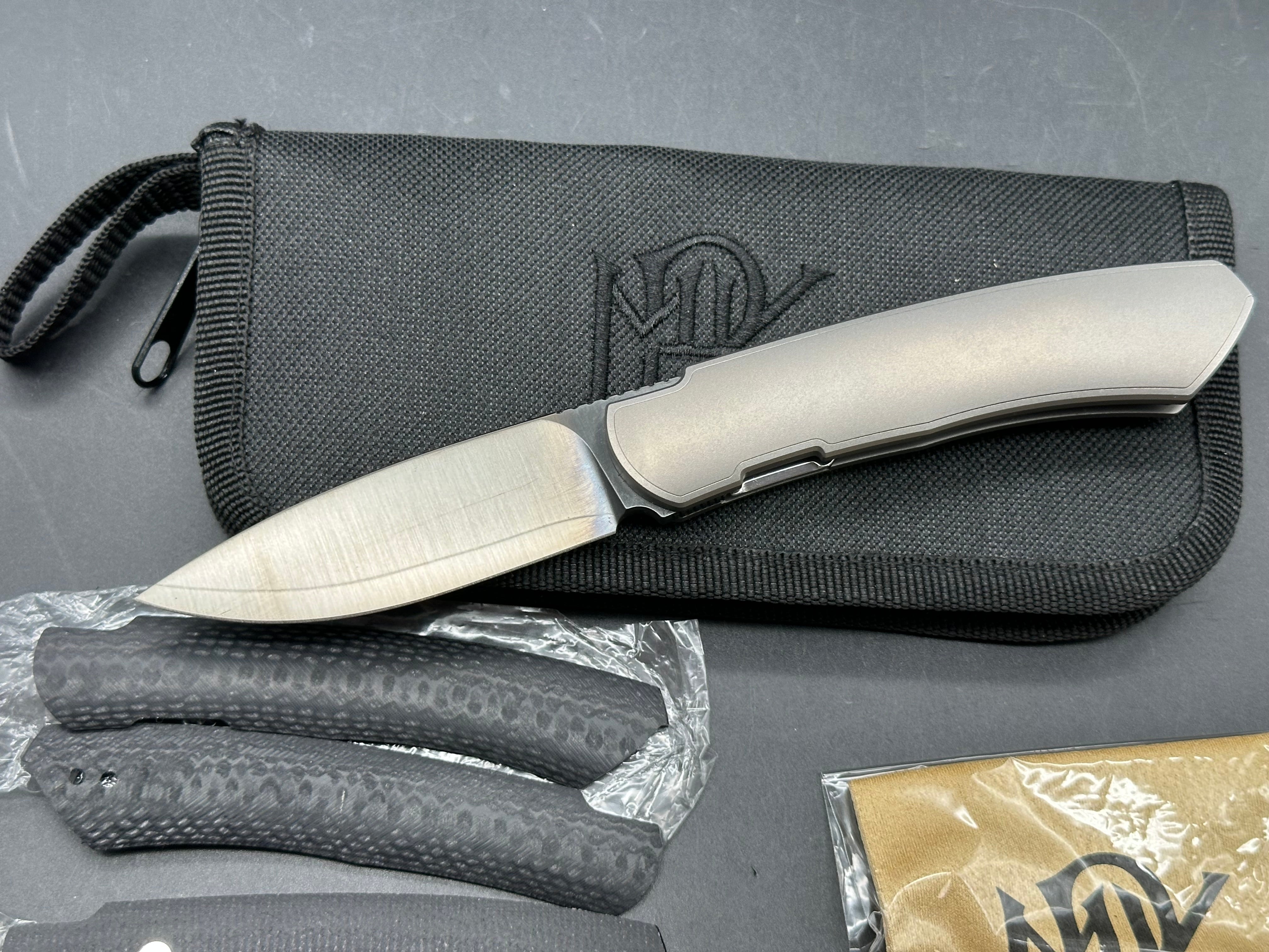 Monterey Bay Knives Futura Black - DLC includes extra scales and hardware