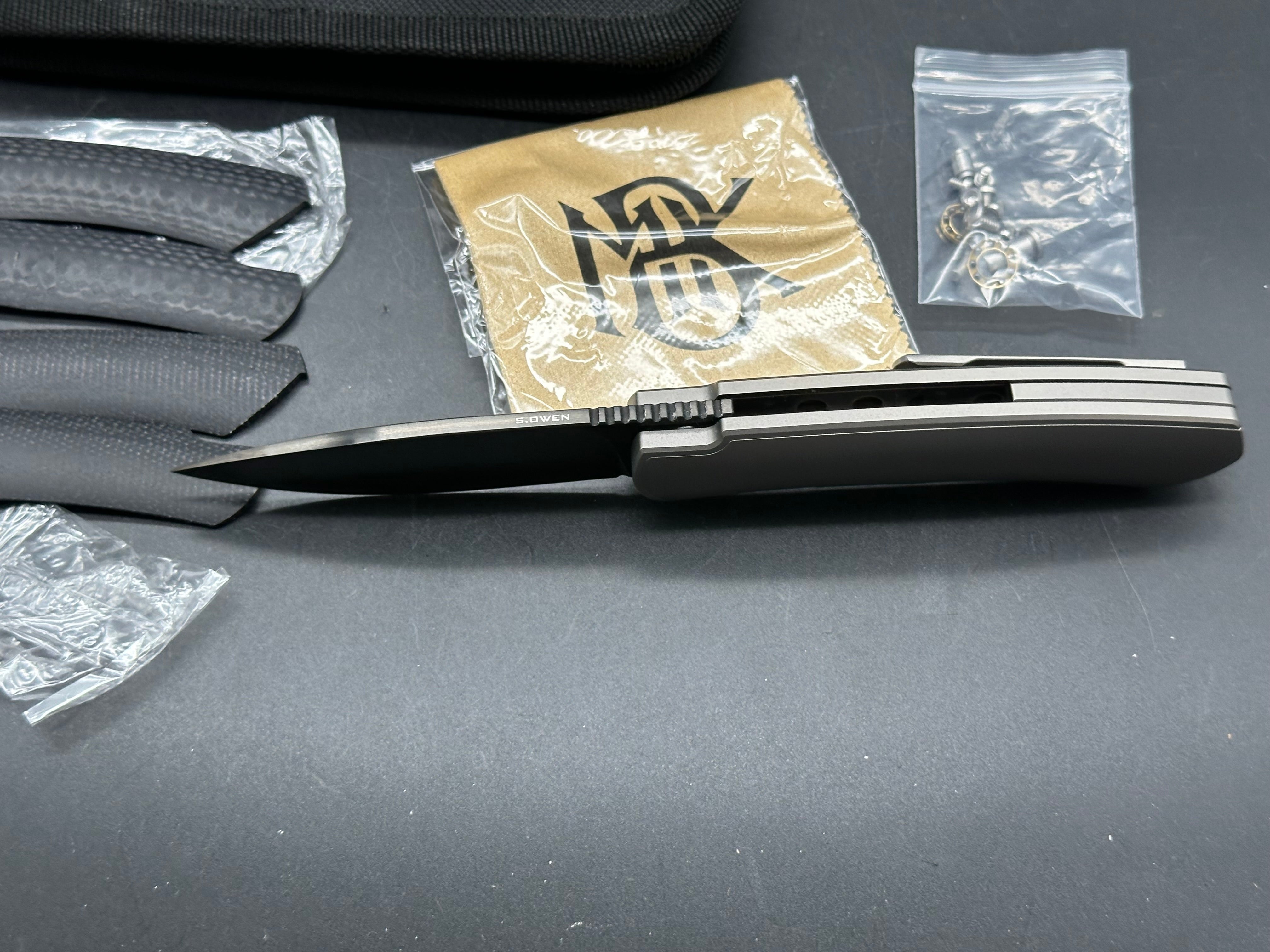 Monterey Bay Knives Futura Black - DLC includes extra scales and hardware