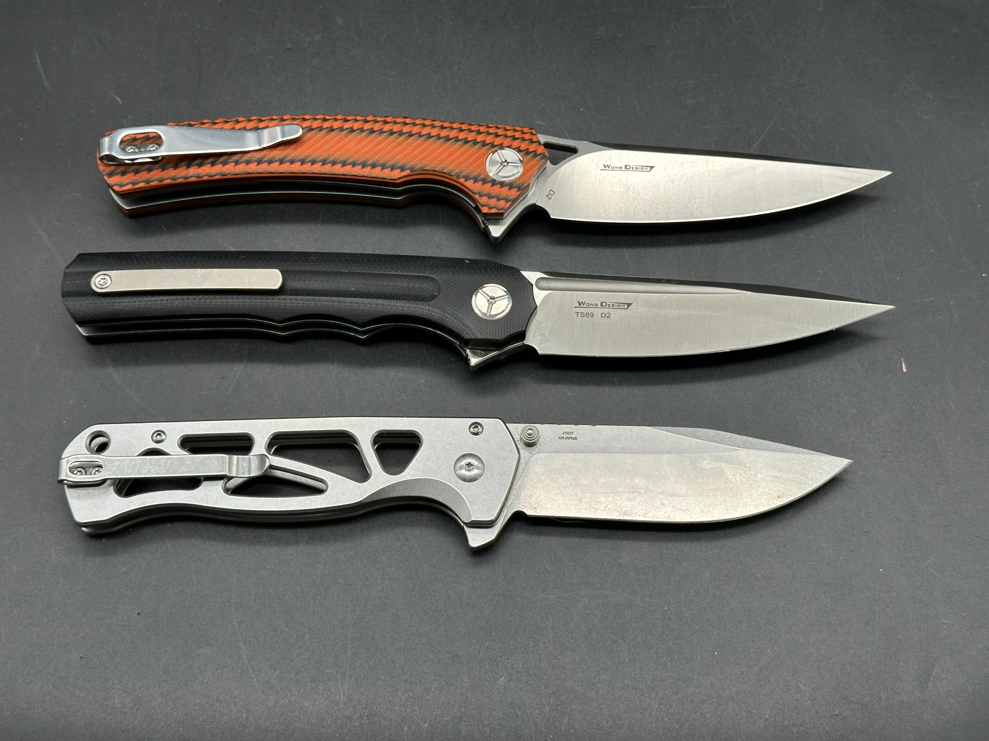 Bundle of 3 knives / CJRB Chord / TwoSun TS89 / TwoSun TS81