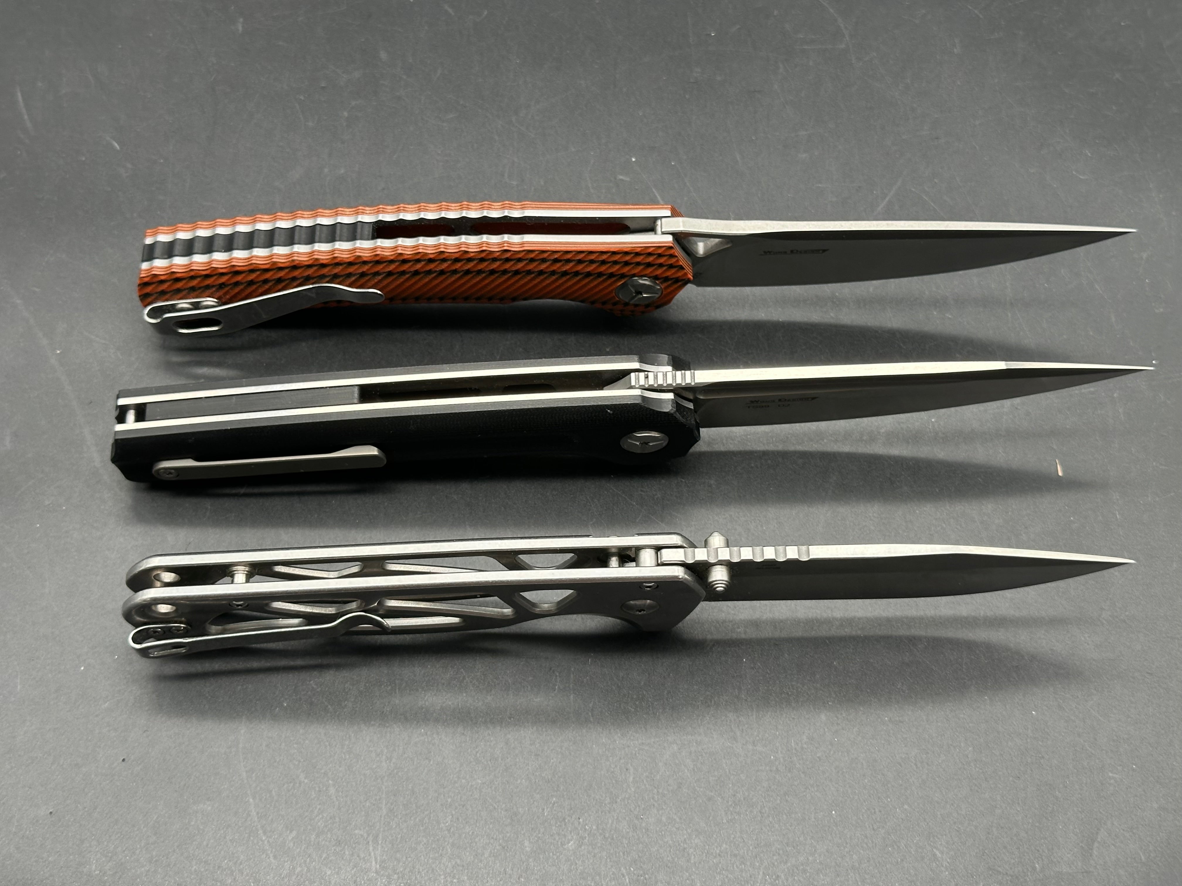 Bundle of 3 knives / CJRB Chord / TwoSun TS89 / TwoSun TS81