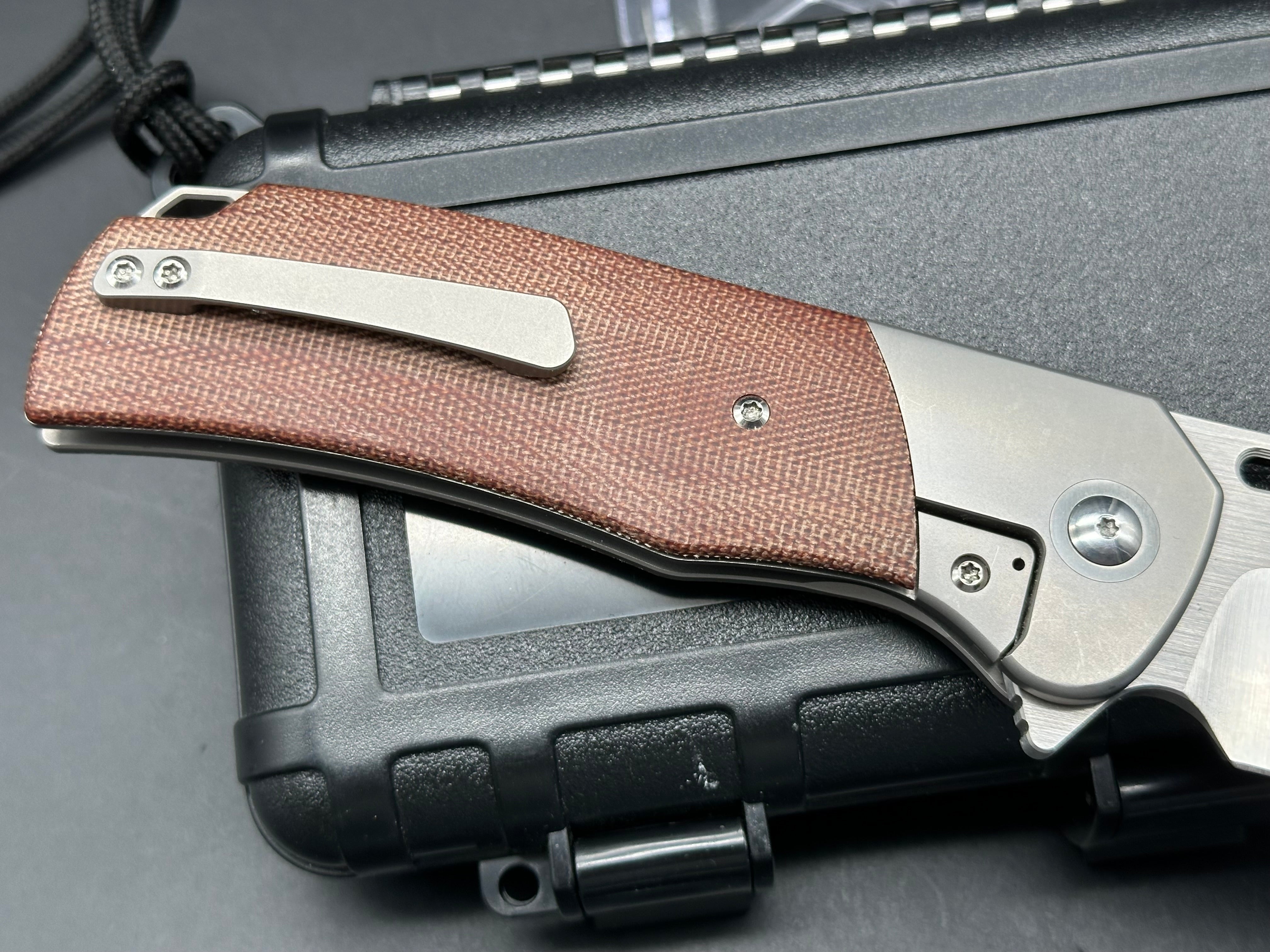 Renegade Gungnir Production Model Ti w/Micarta M390