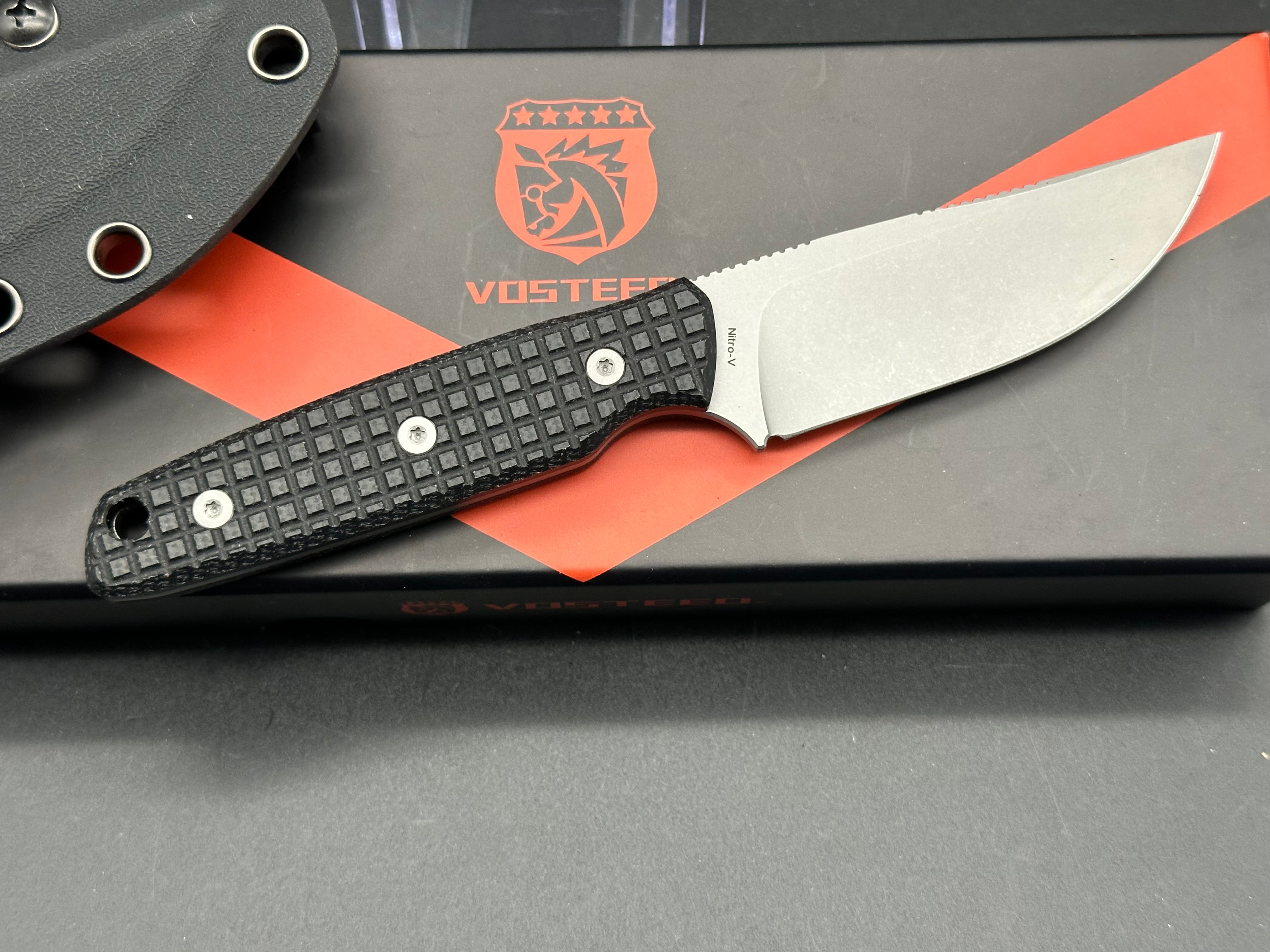 Vosteed Mink - Fixed Blade Knife (3.33" Nitro-V Blade & Micarta Handle)