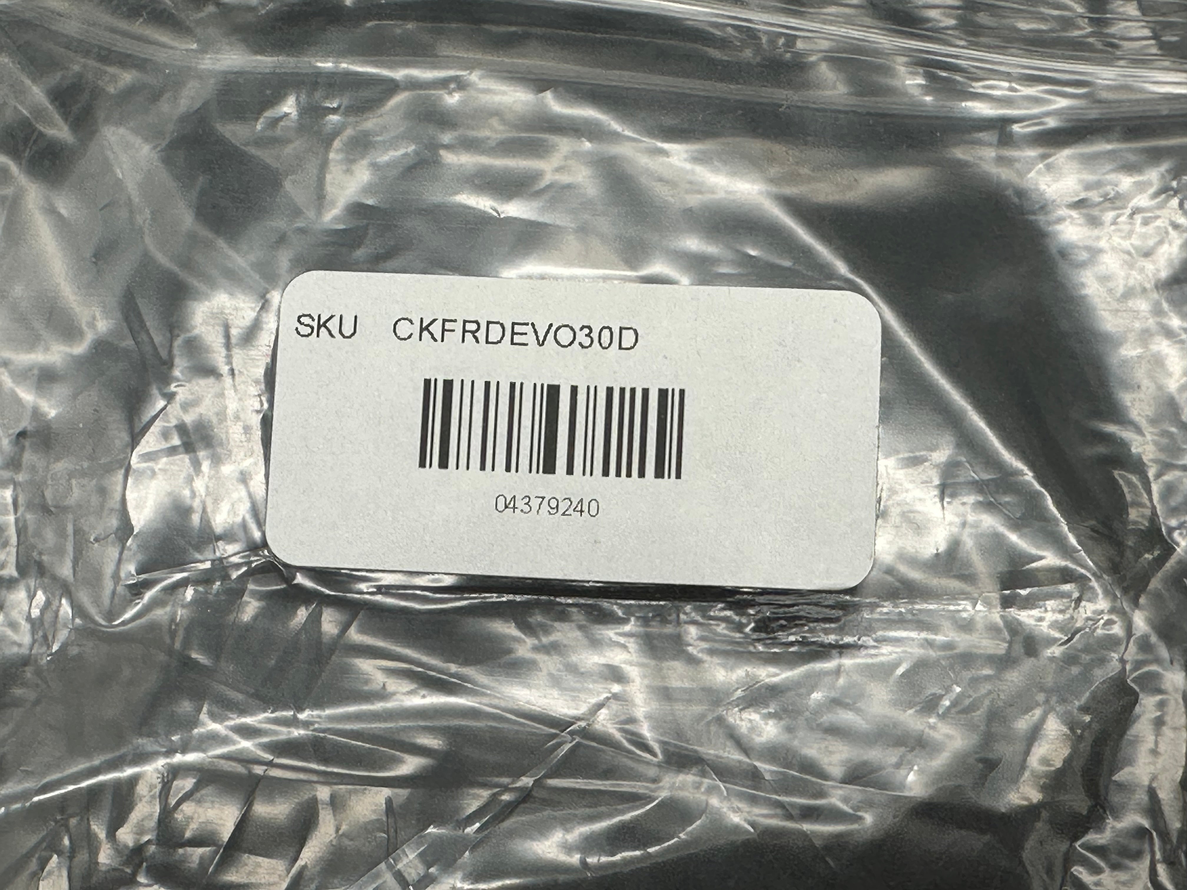 (Custom Knife Factory) CKF/Rotten EVO 3.0D #544, Hollow Ground M390 Blade, Full Blackwash, OD Green Micarta Inlays