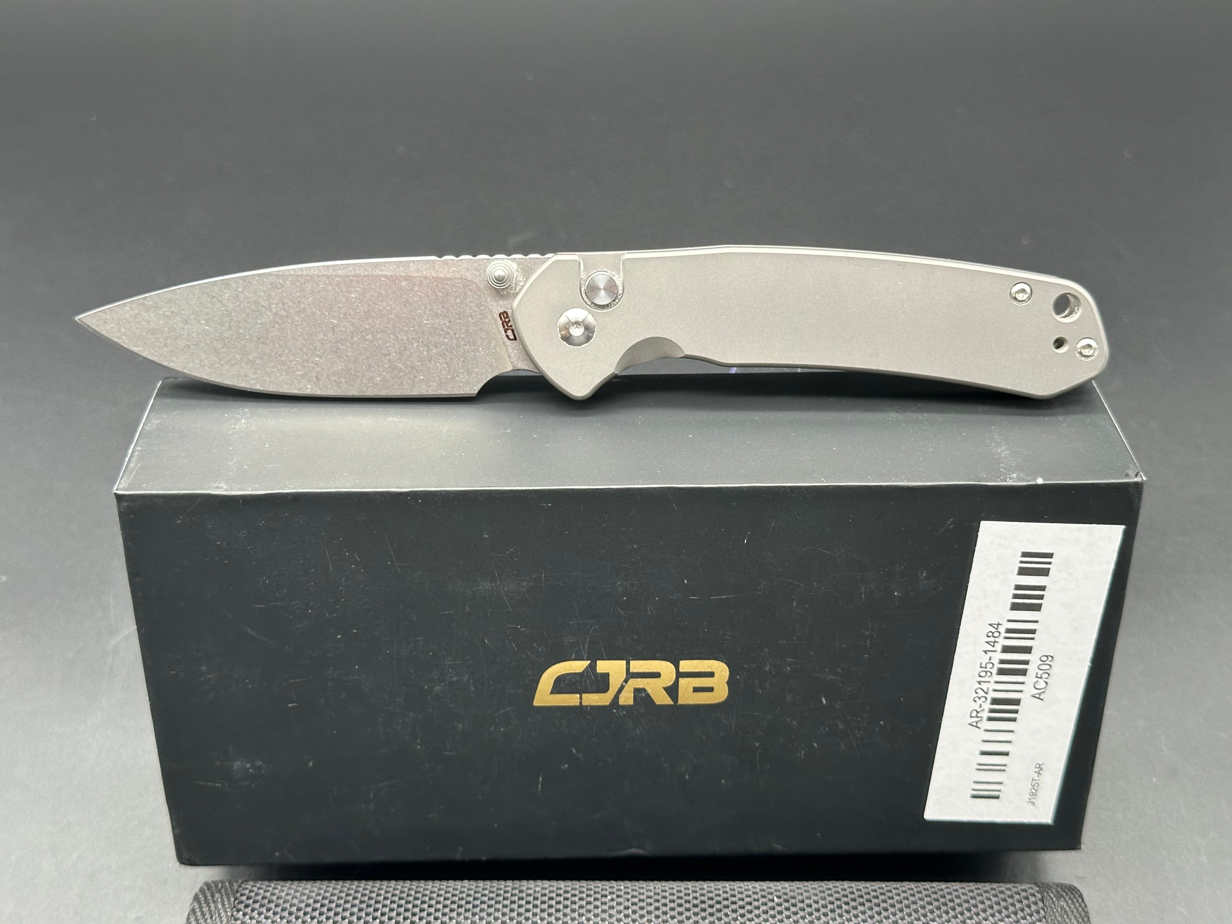 CJRB Pyrite original version w/Titanium Clip