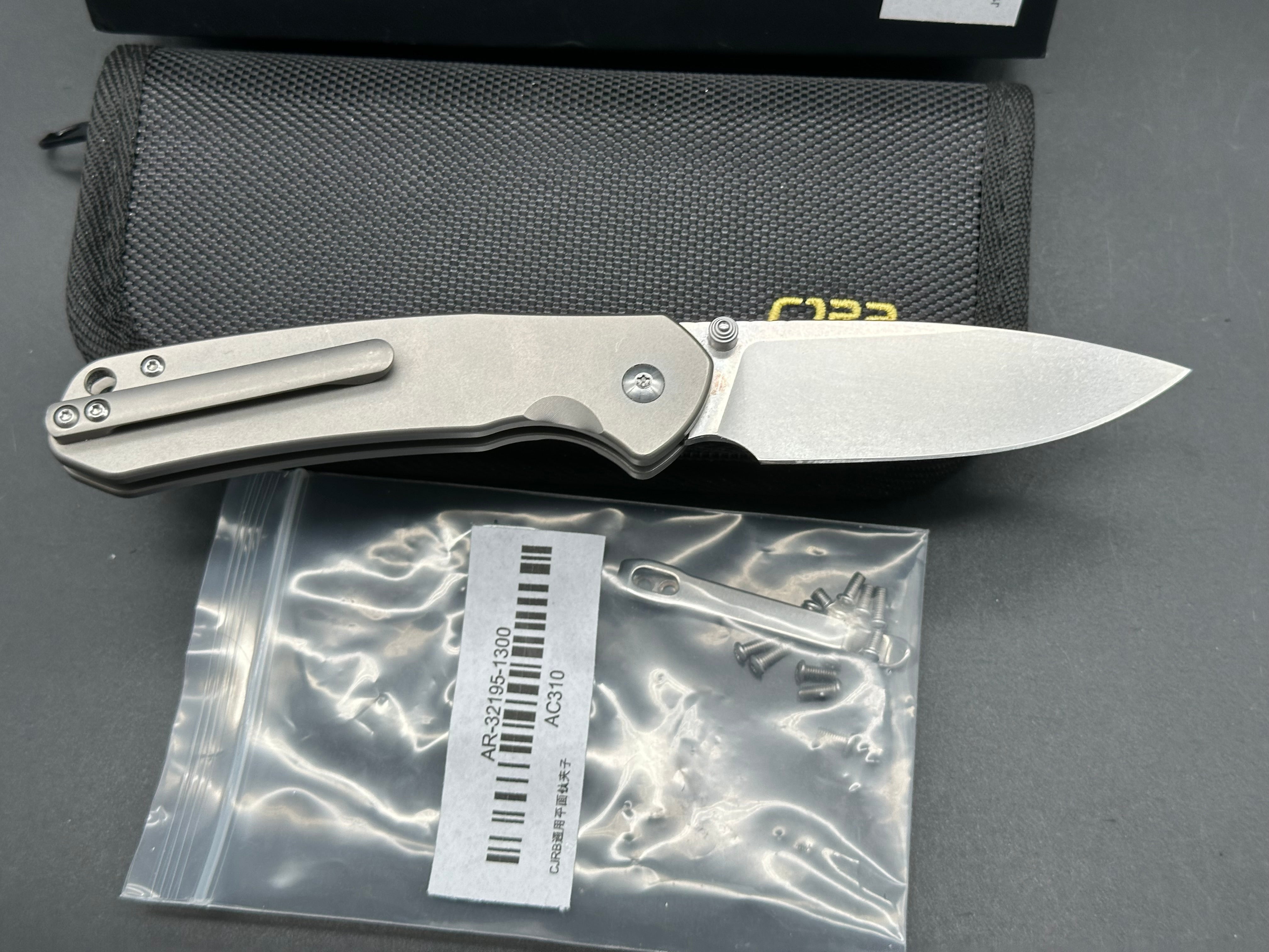 CJRB Pyrite original version w/Titanium Clip