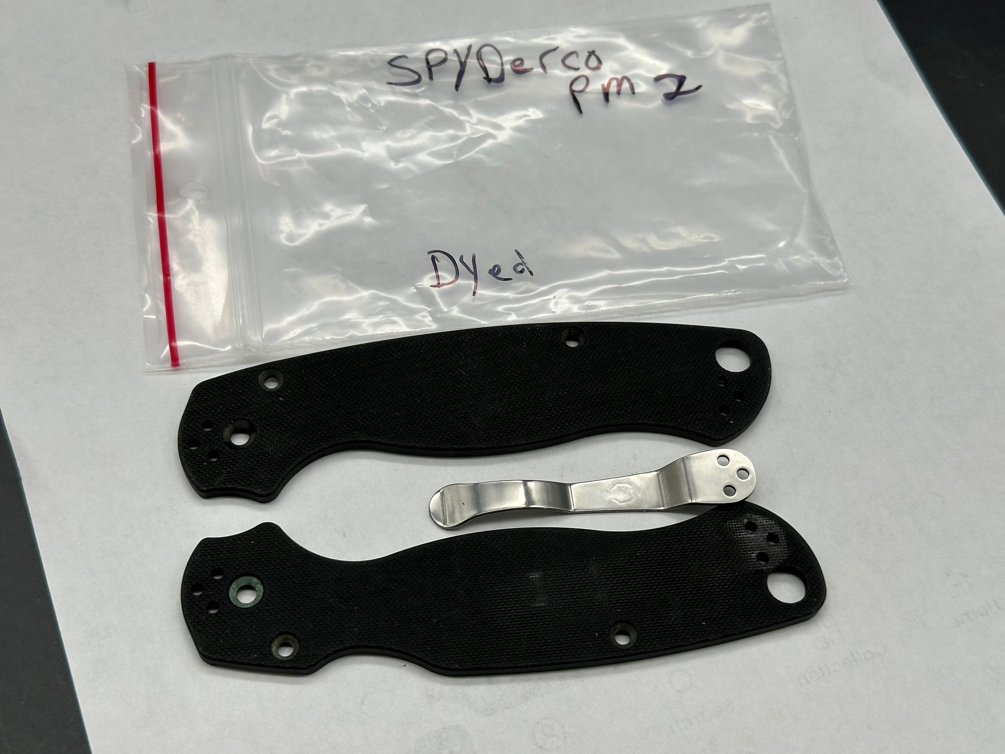 Bundle deal 6 sets of Spyderco scales & clips