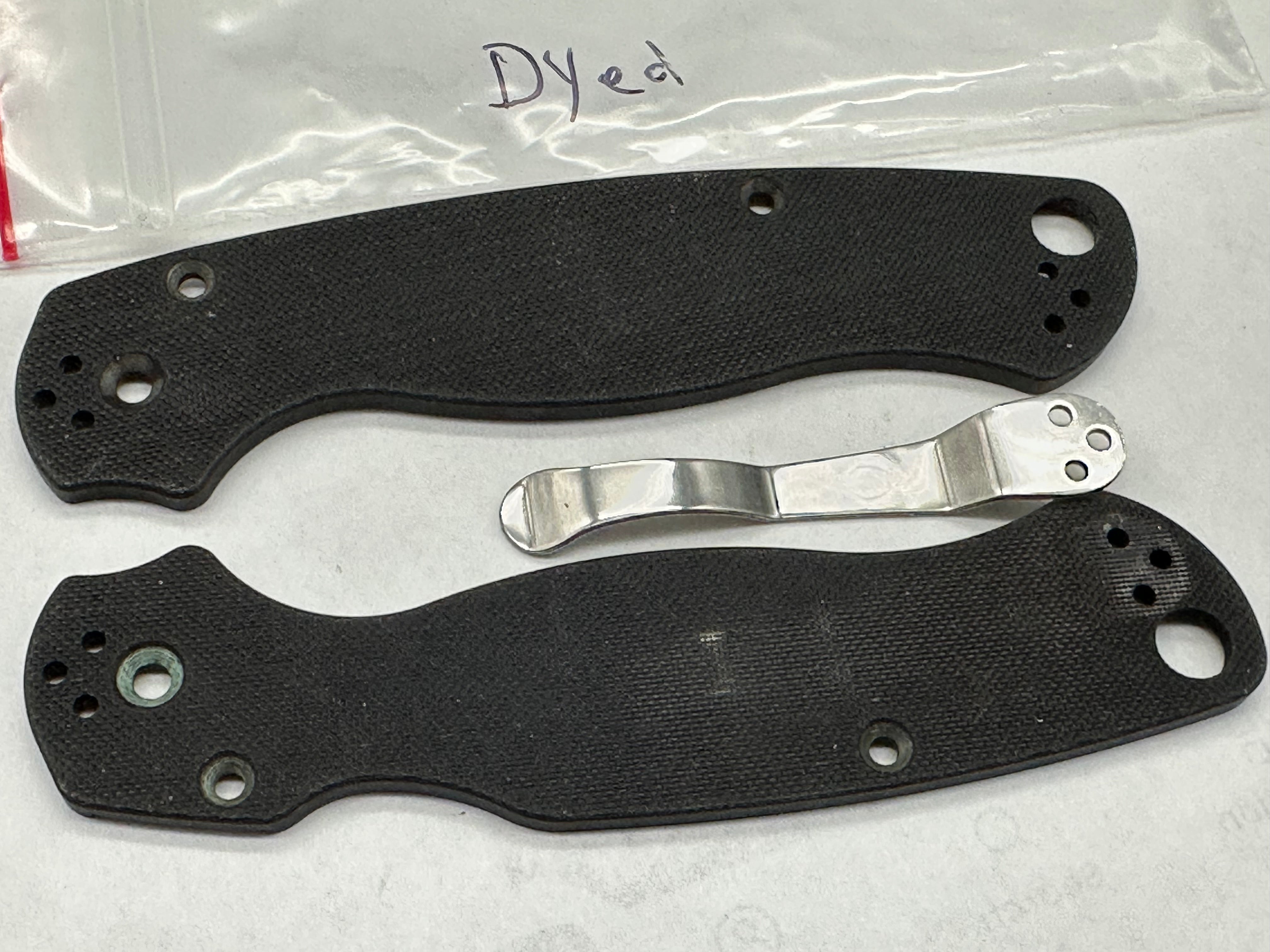 Bundle deal 6 sets of Spyderco scales & clips