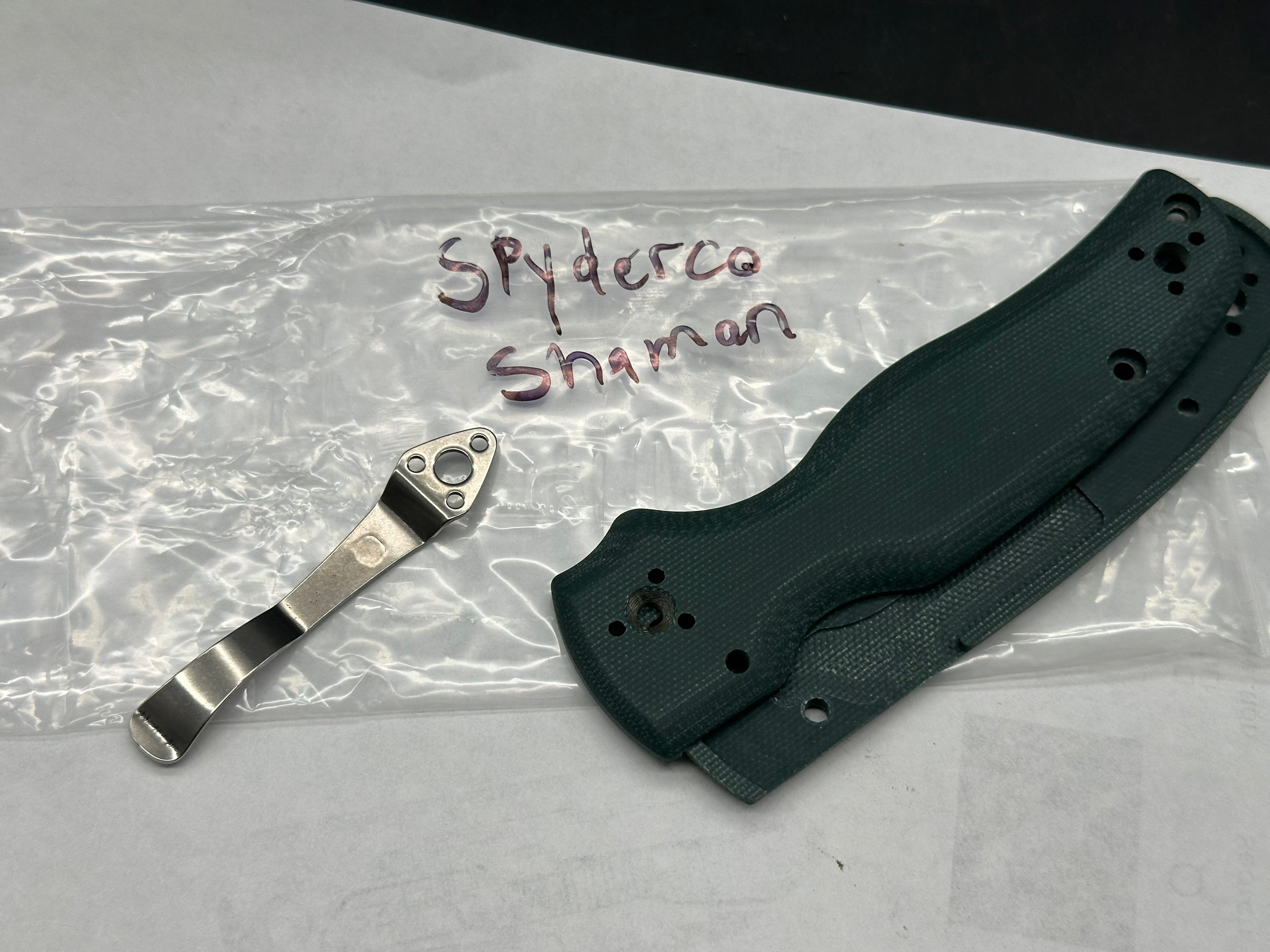 Bundle deal 6 sets of Spyderco scales & clips