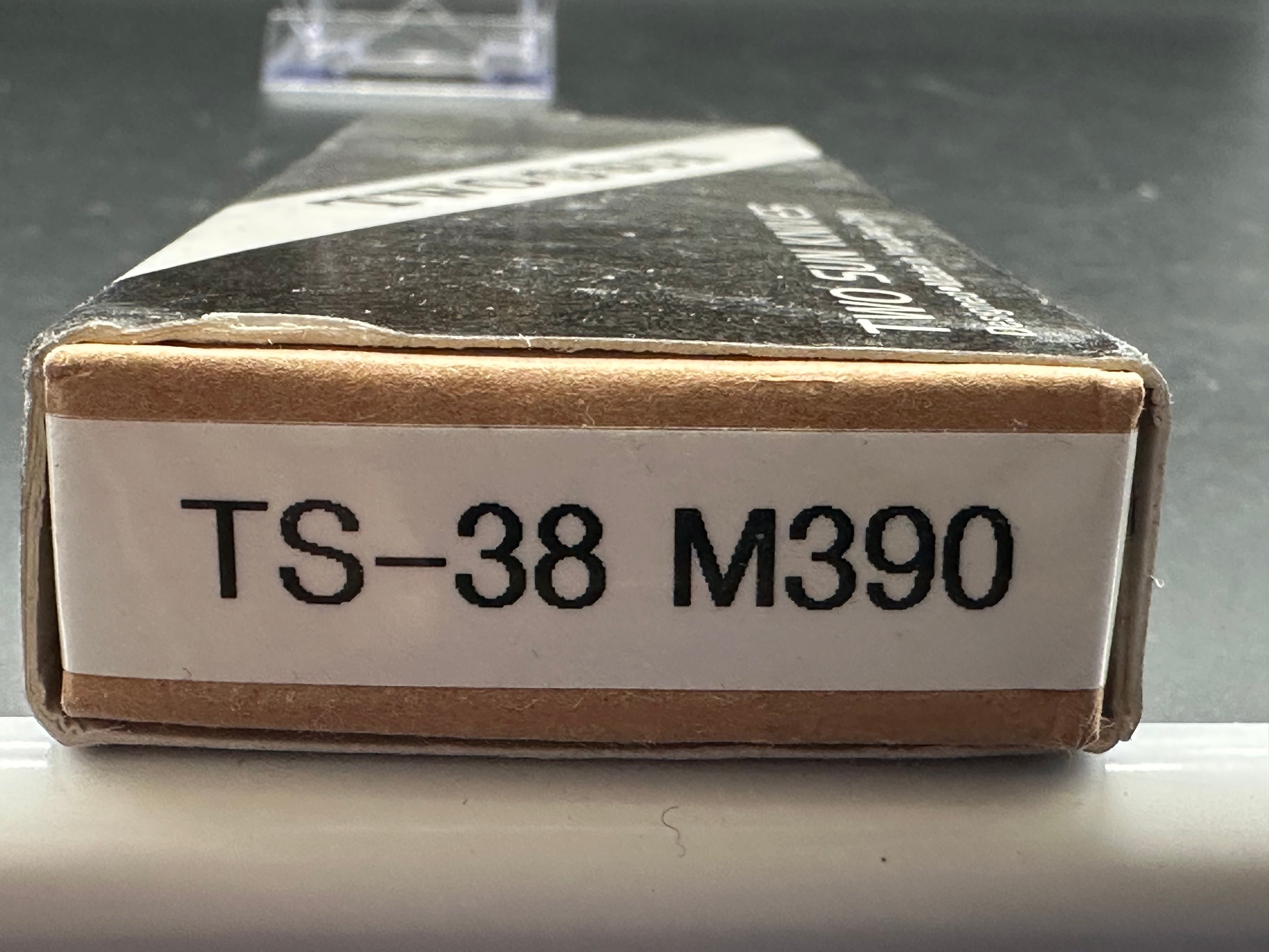 TWOSUN TS38-M390 FOLDING POCKET KNIFE TC4 TI ALLOY HANDLE PLAIN M390 BLADE