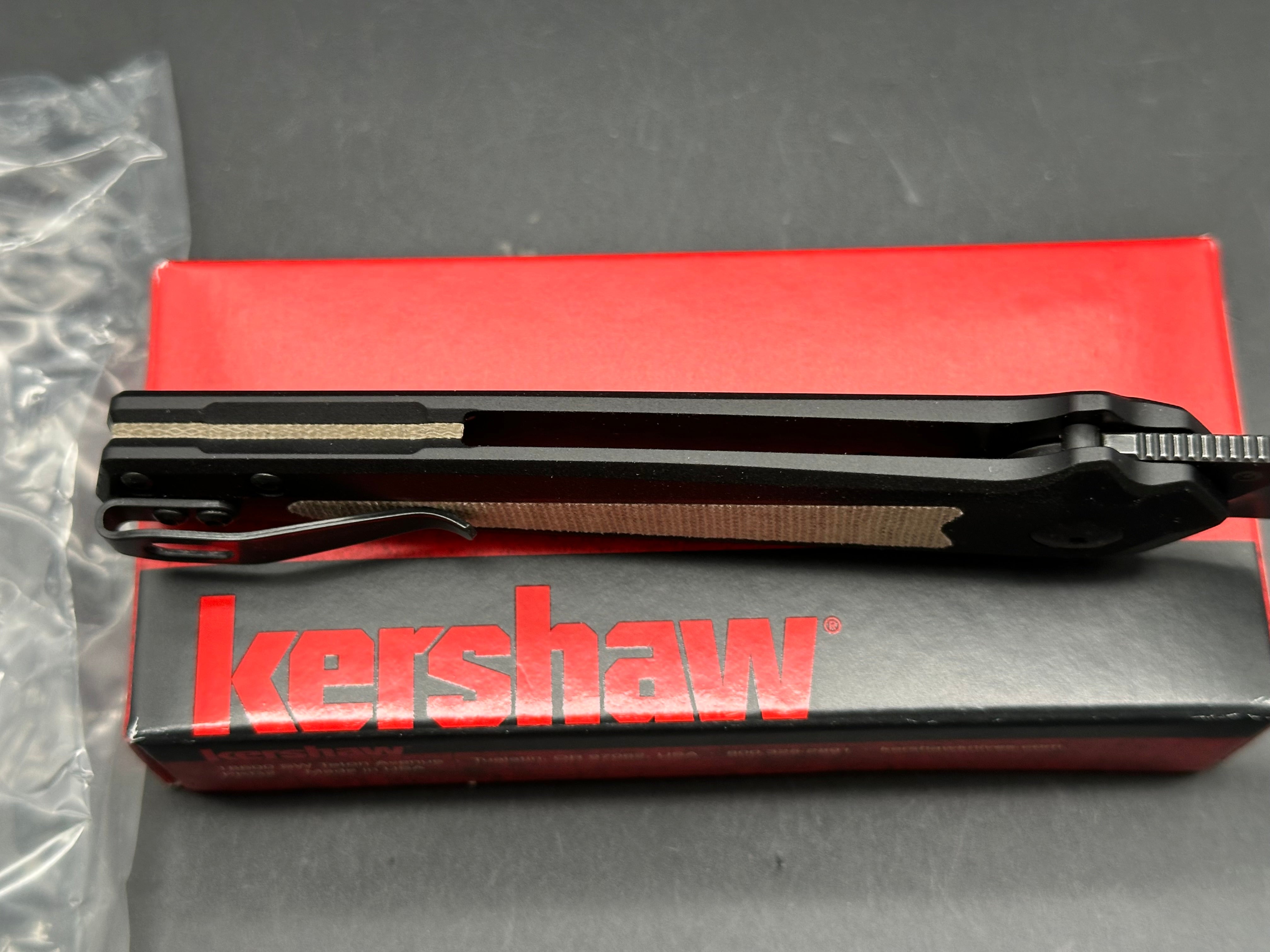 Kershaw Launch 15 Auto Black Stonewash Magnacut Black Aluminum / Micarta