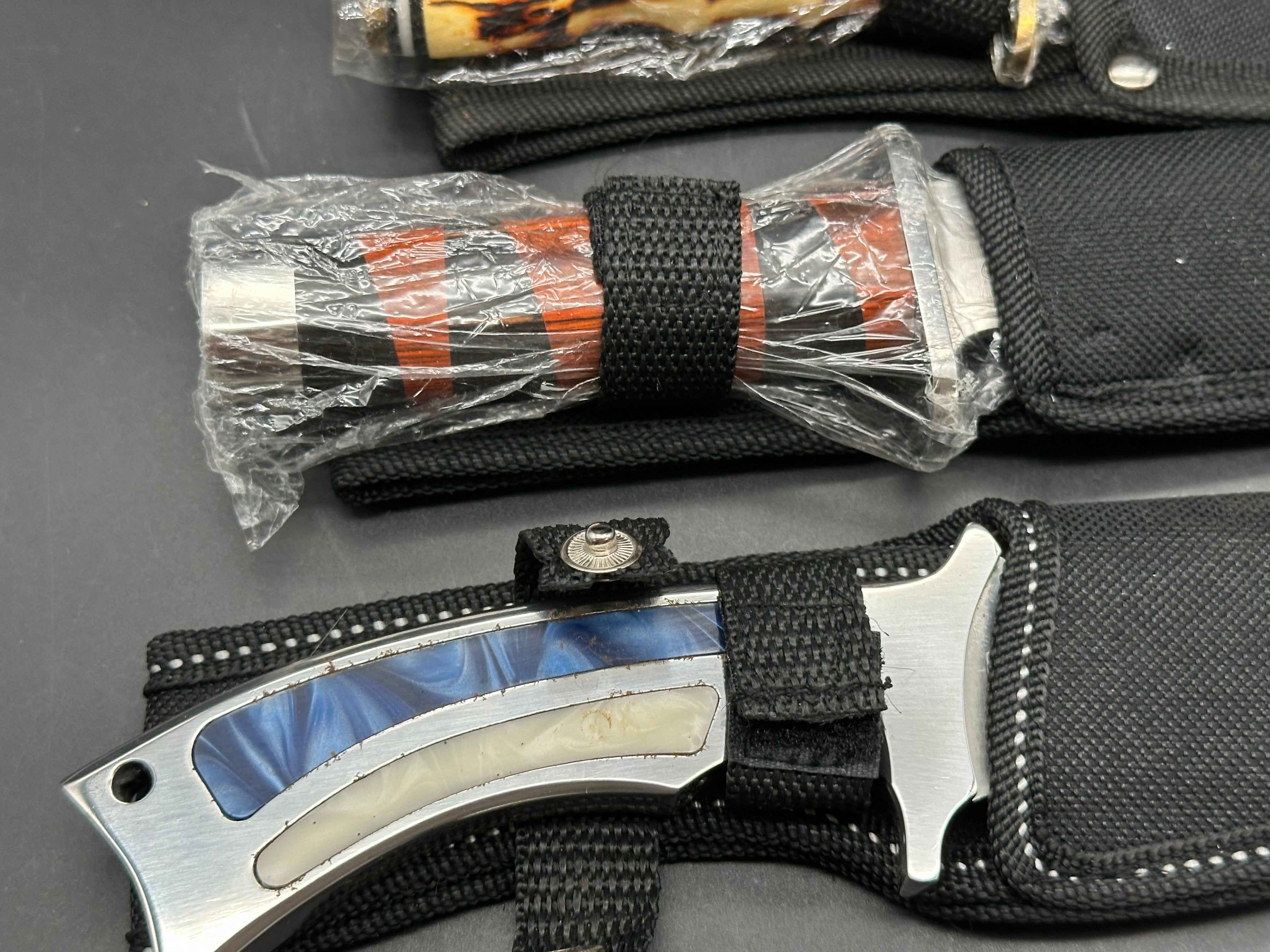 6 Knife Bundle various fixed blades