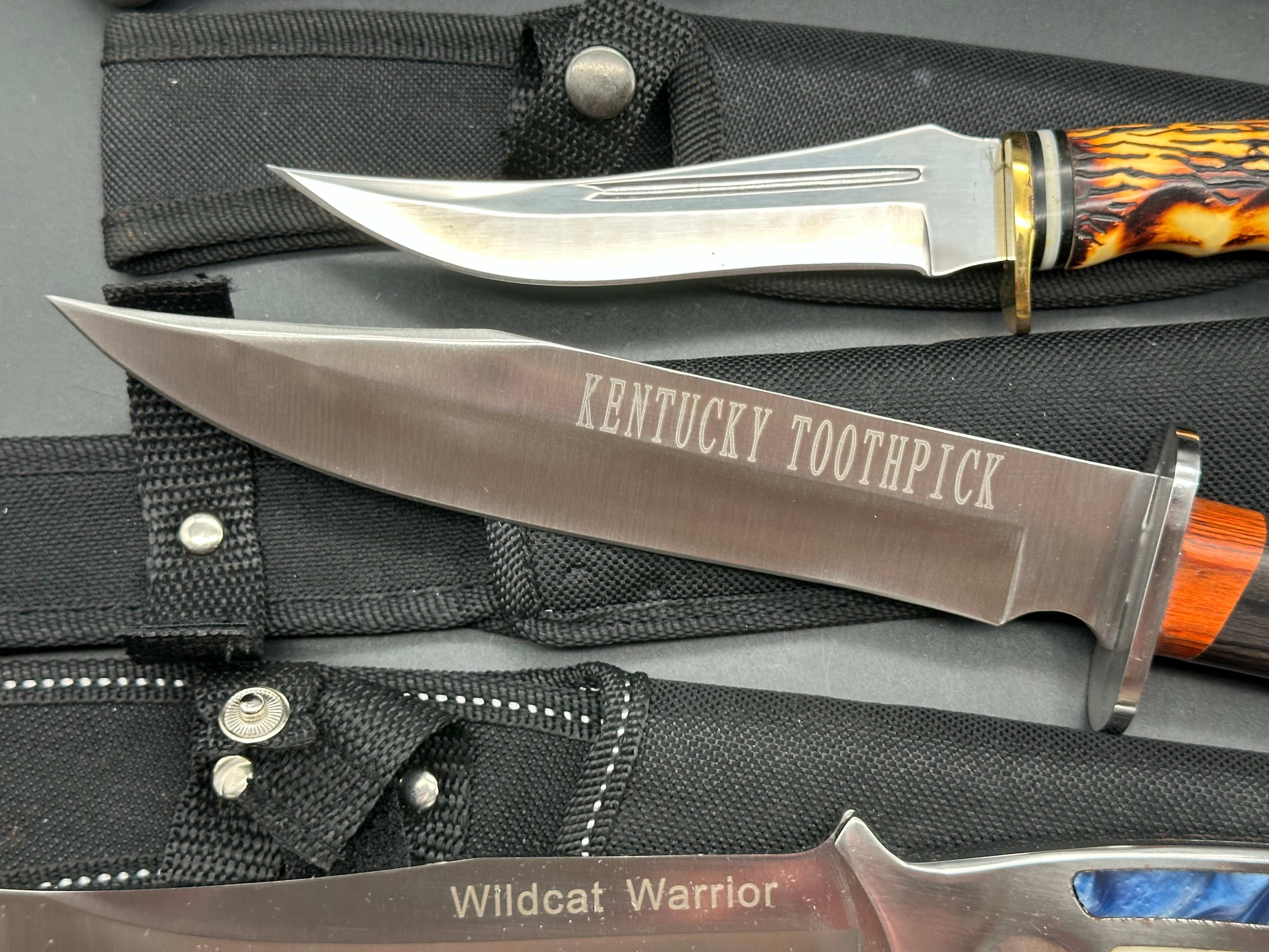 6 Knife Bundle various fixed blades