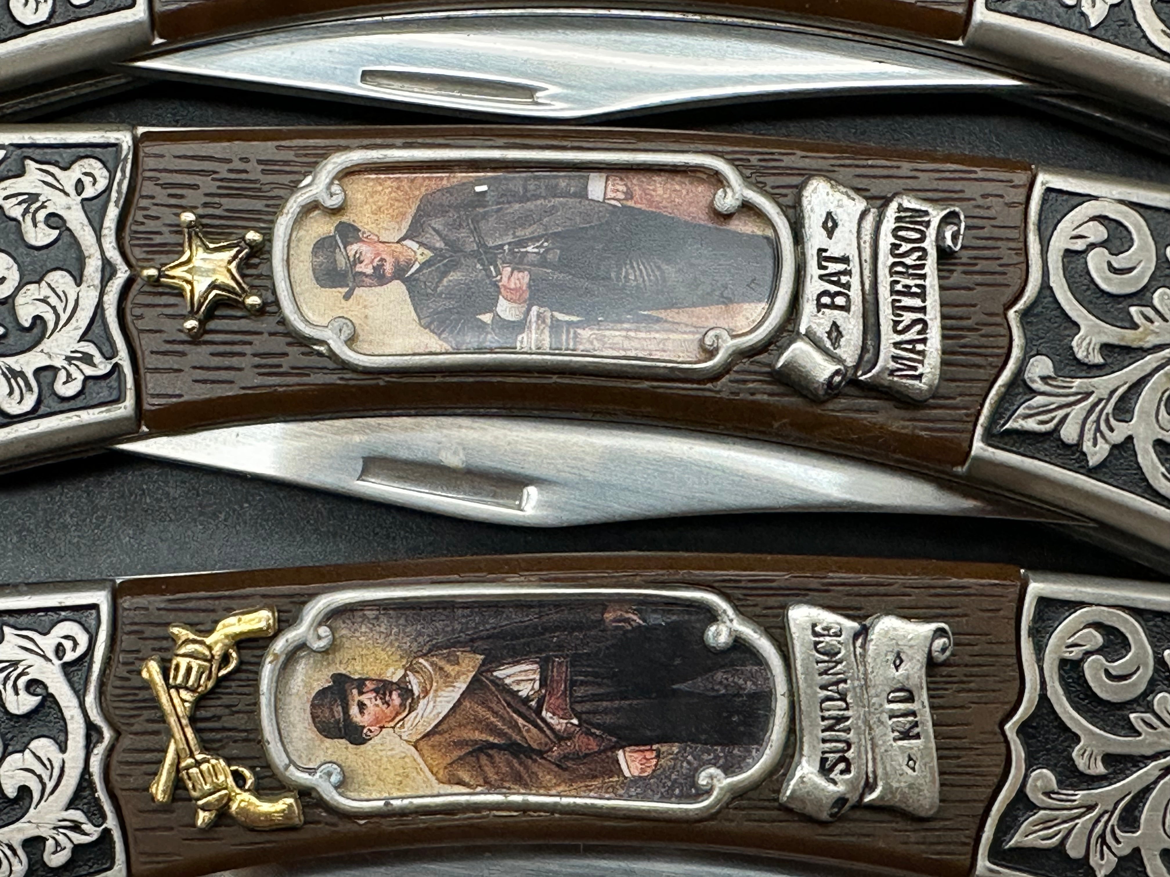 4 knife bundle Western legends Commemoratives