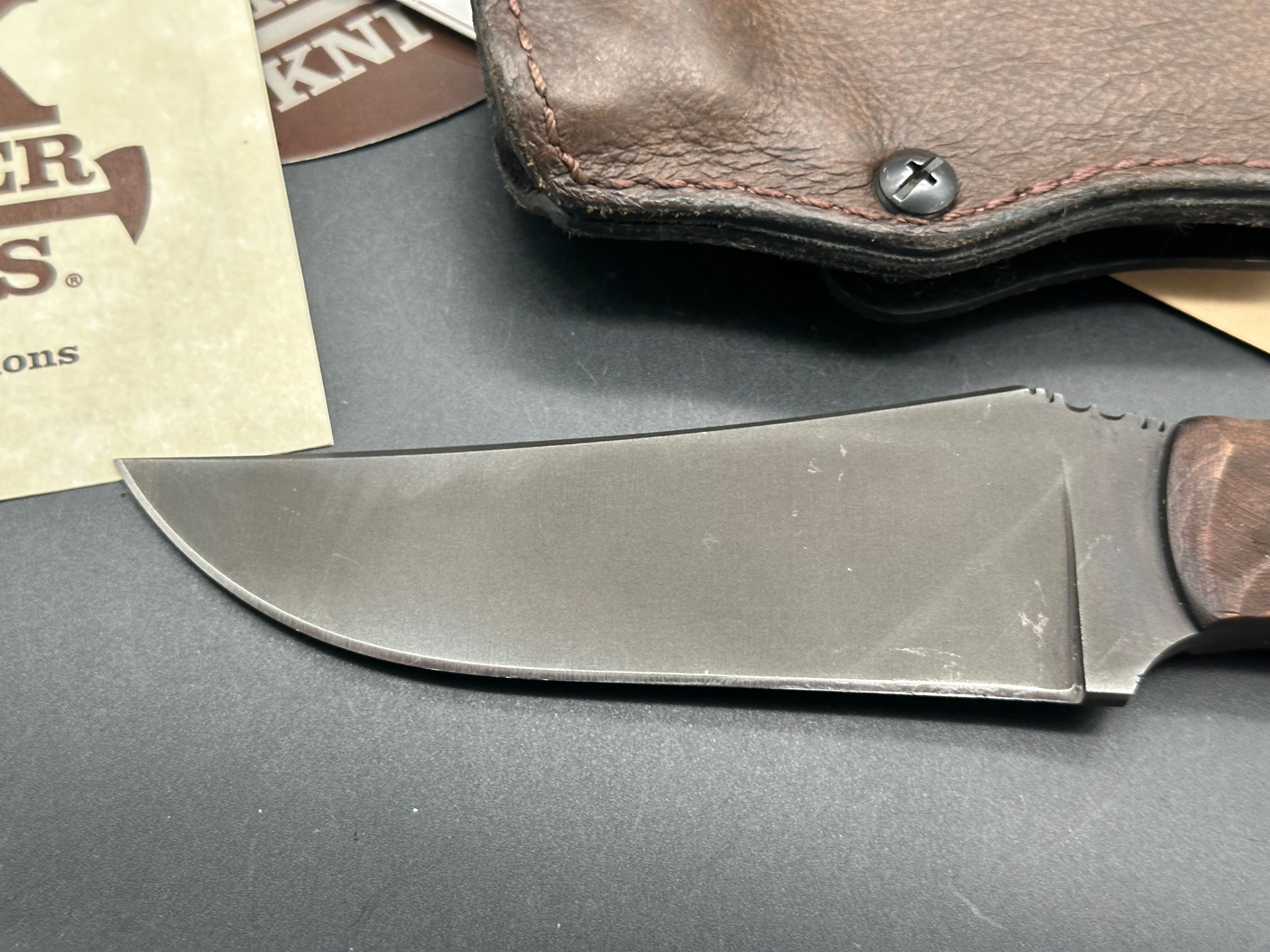 Winkler Belt knife Sculpted Maple handle