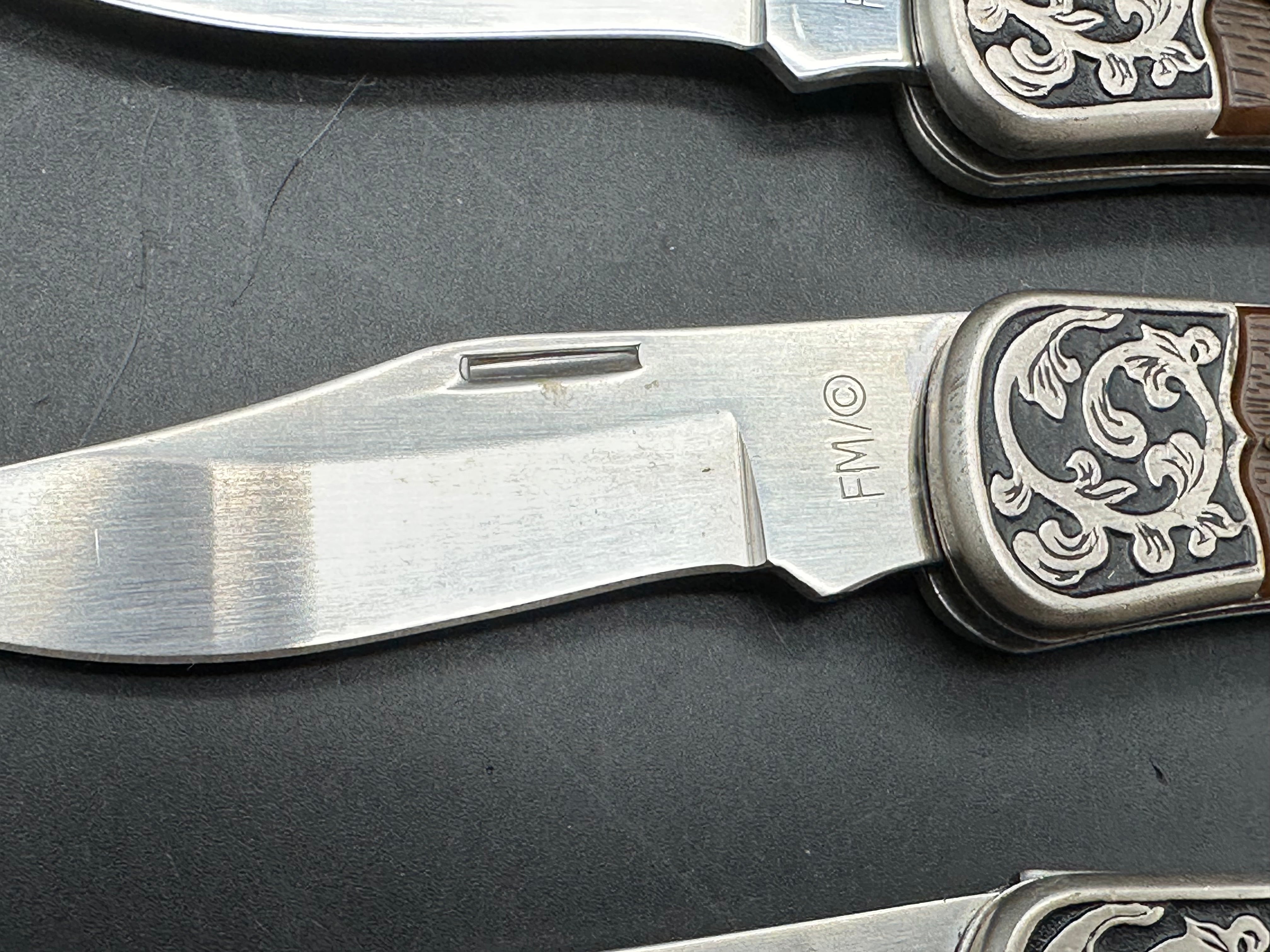 4 knife bundle Western legends Commemoratives