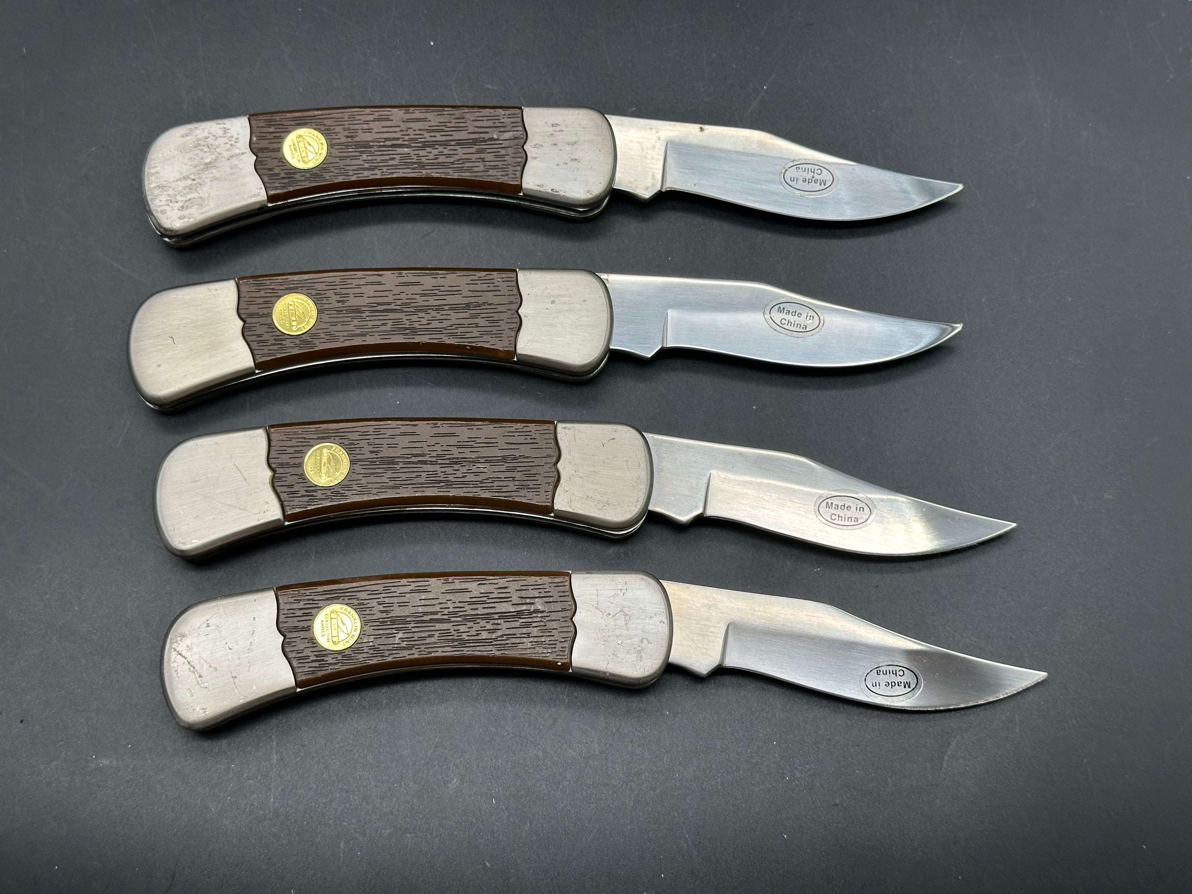 4 knife bundle Western legends Commemoratives