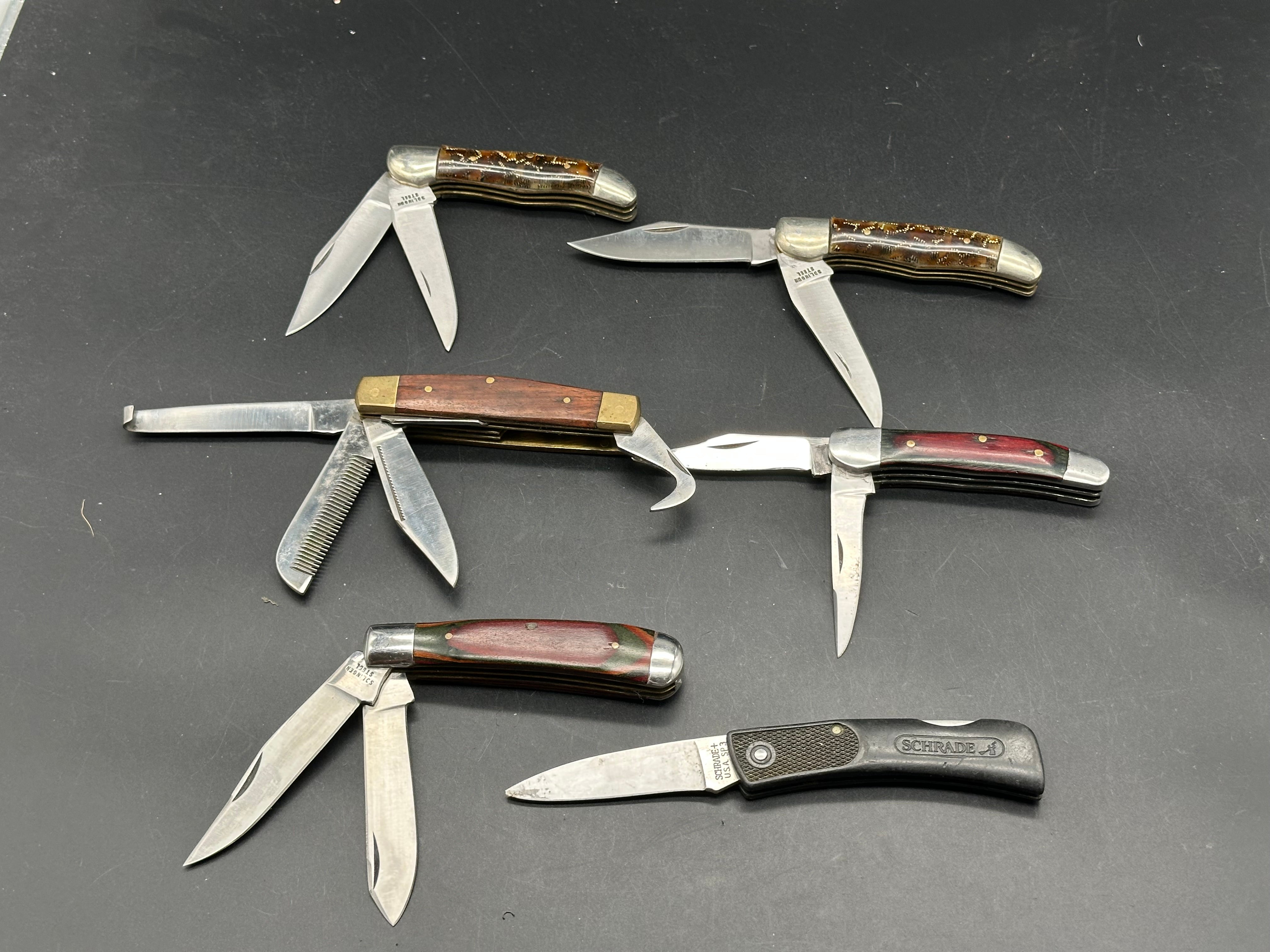 6 knife bundle folding knives