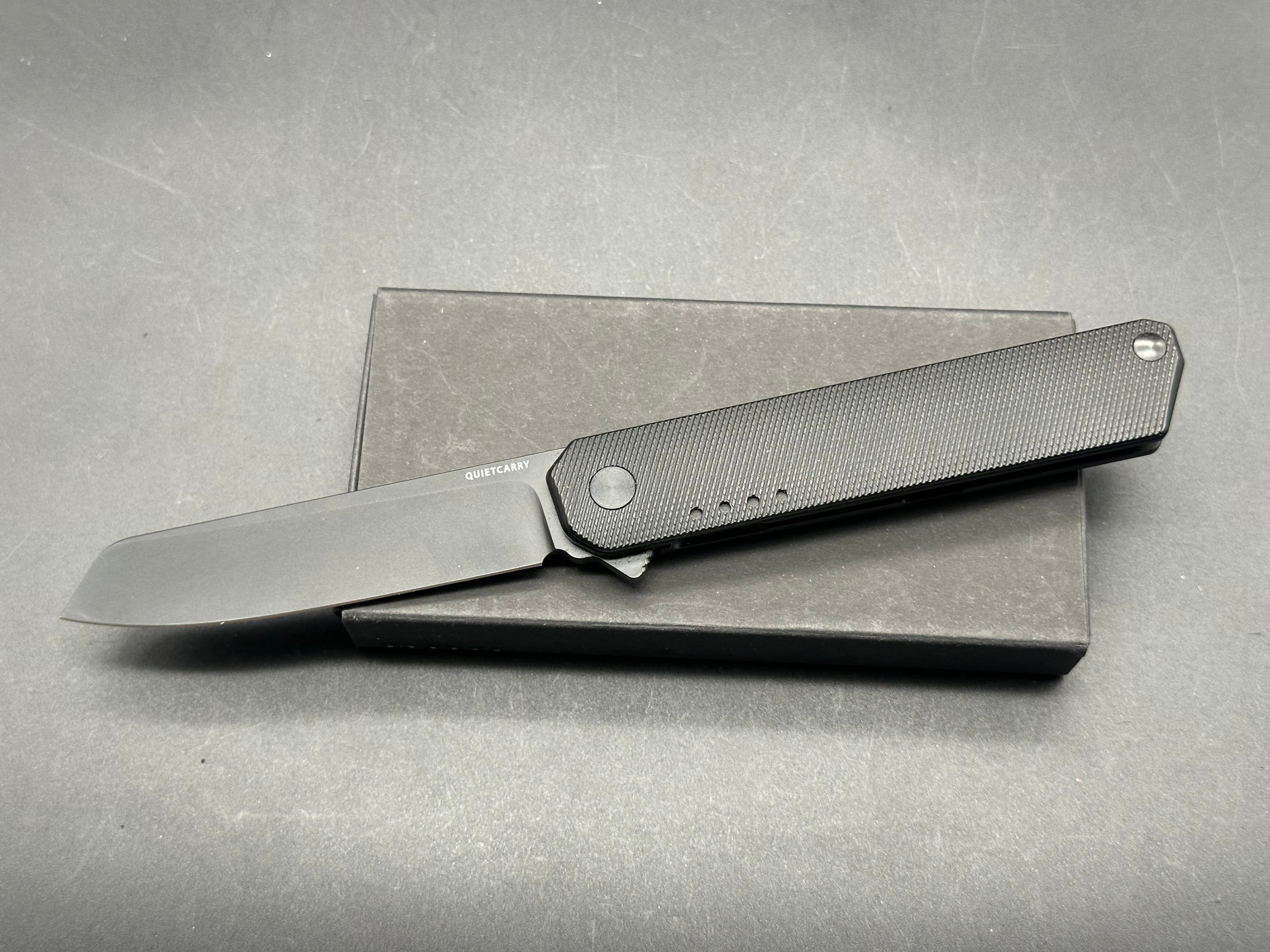 Quiet Carry Large IQ Black Titanium DLC M390
