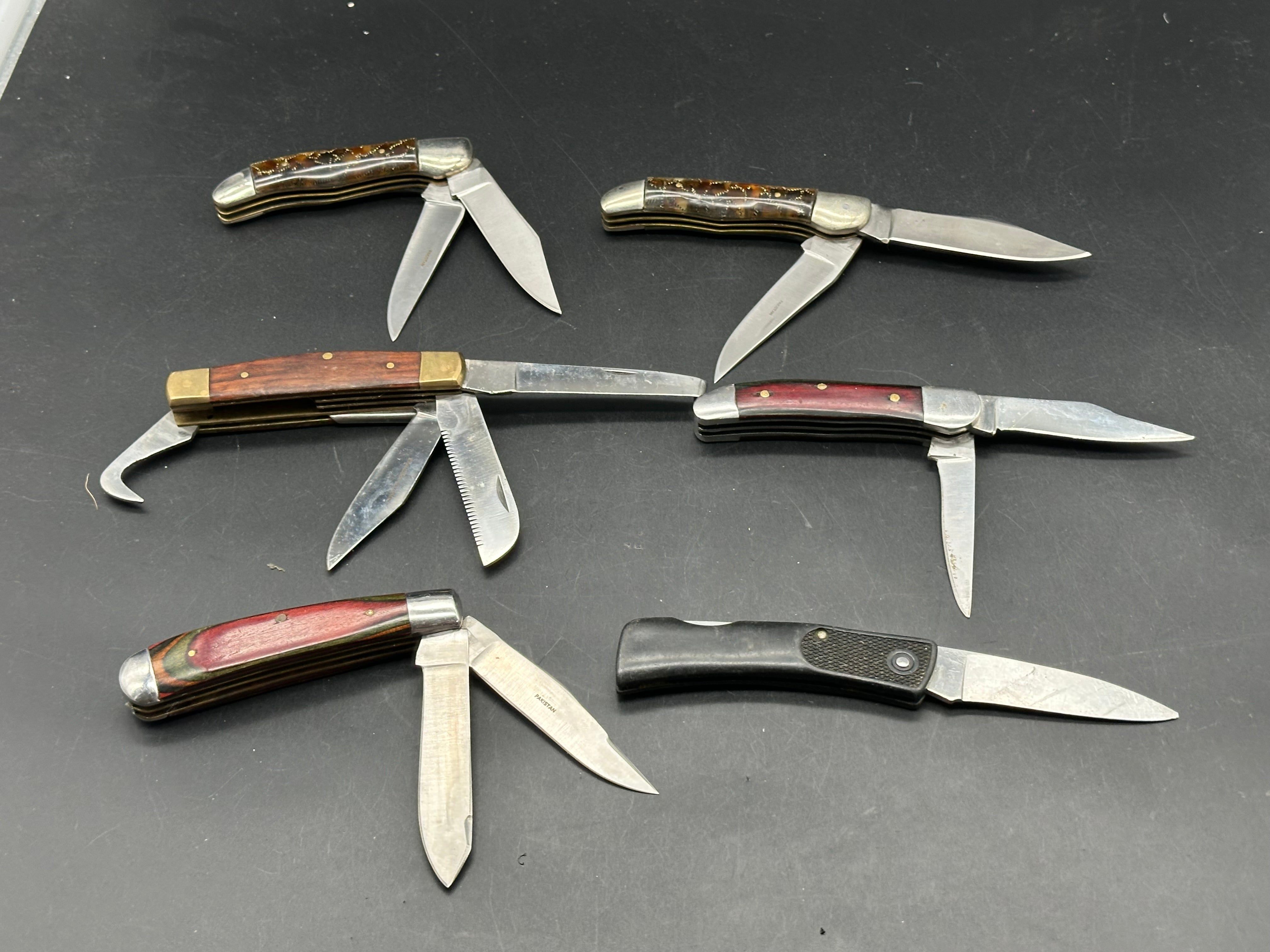6 knife bundle folding knives