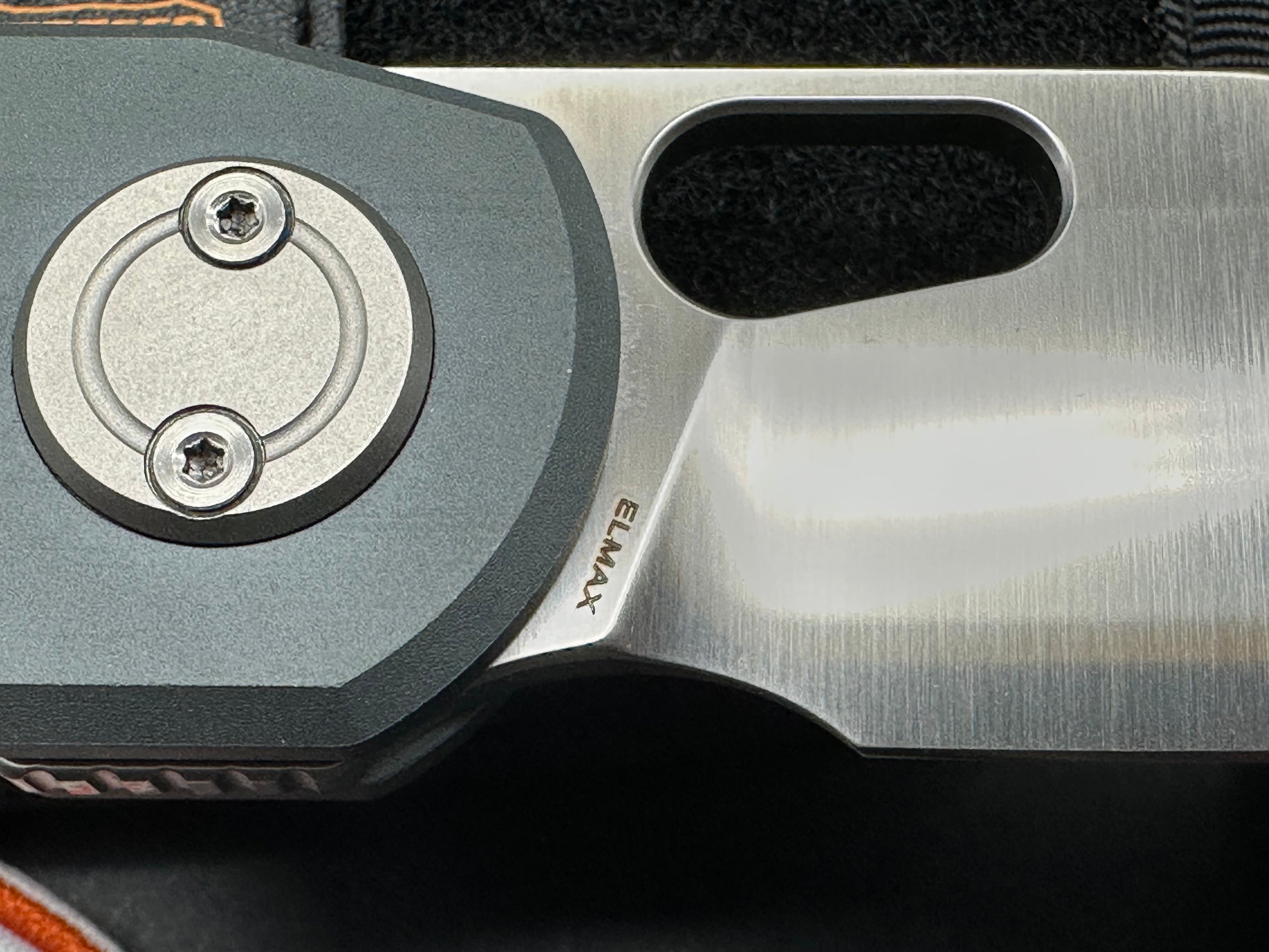 Vosteed Ankylo, Satin Elmax Blade, Gray Aluminum Handles