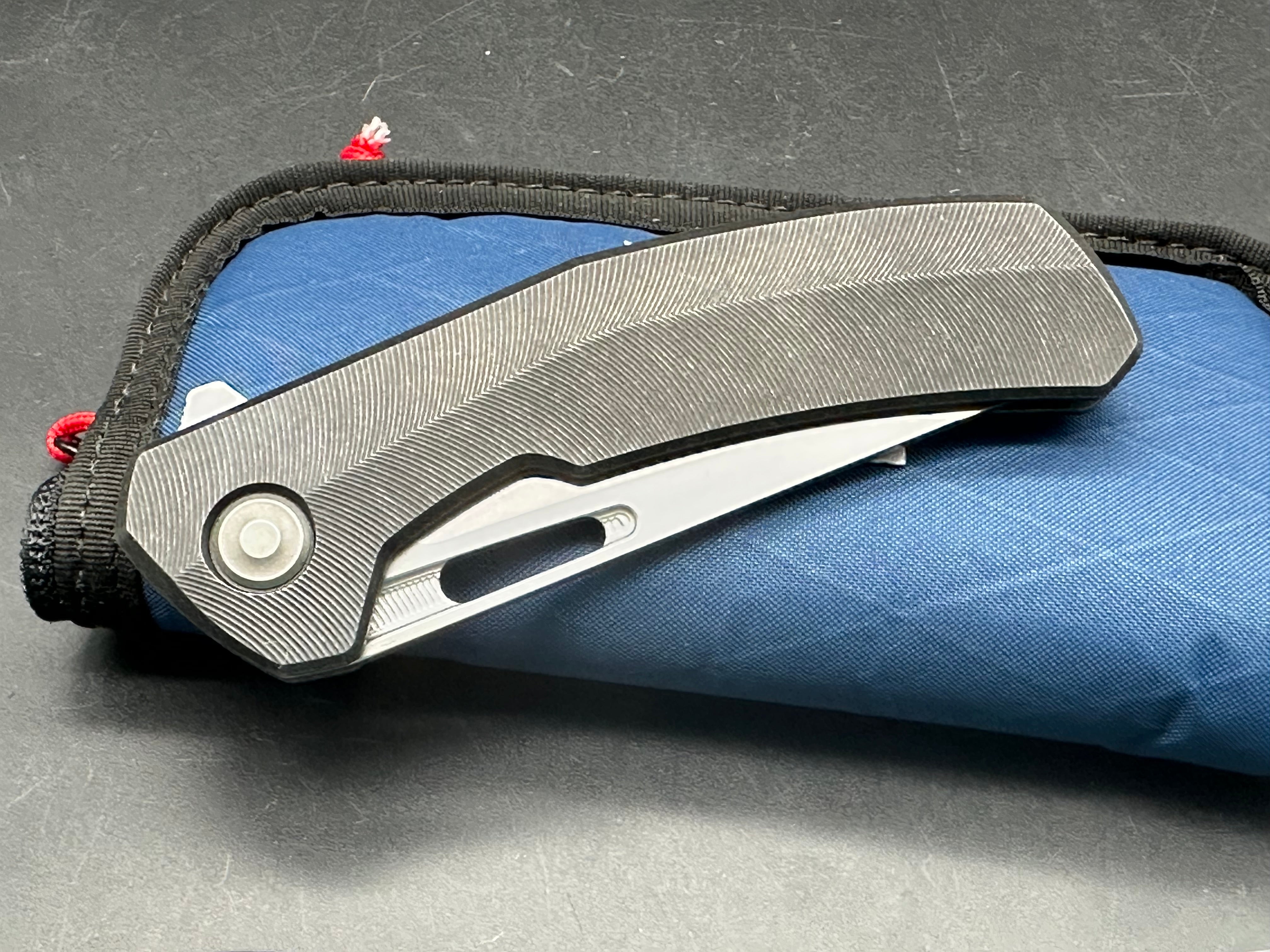Tactile Archer 3.4" MagnaCut Matte Finish Blade with Blackwash Titanium Scales