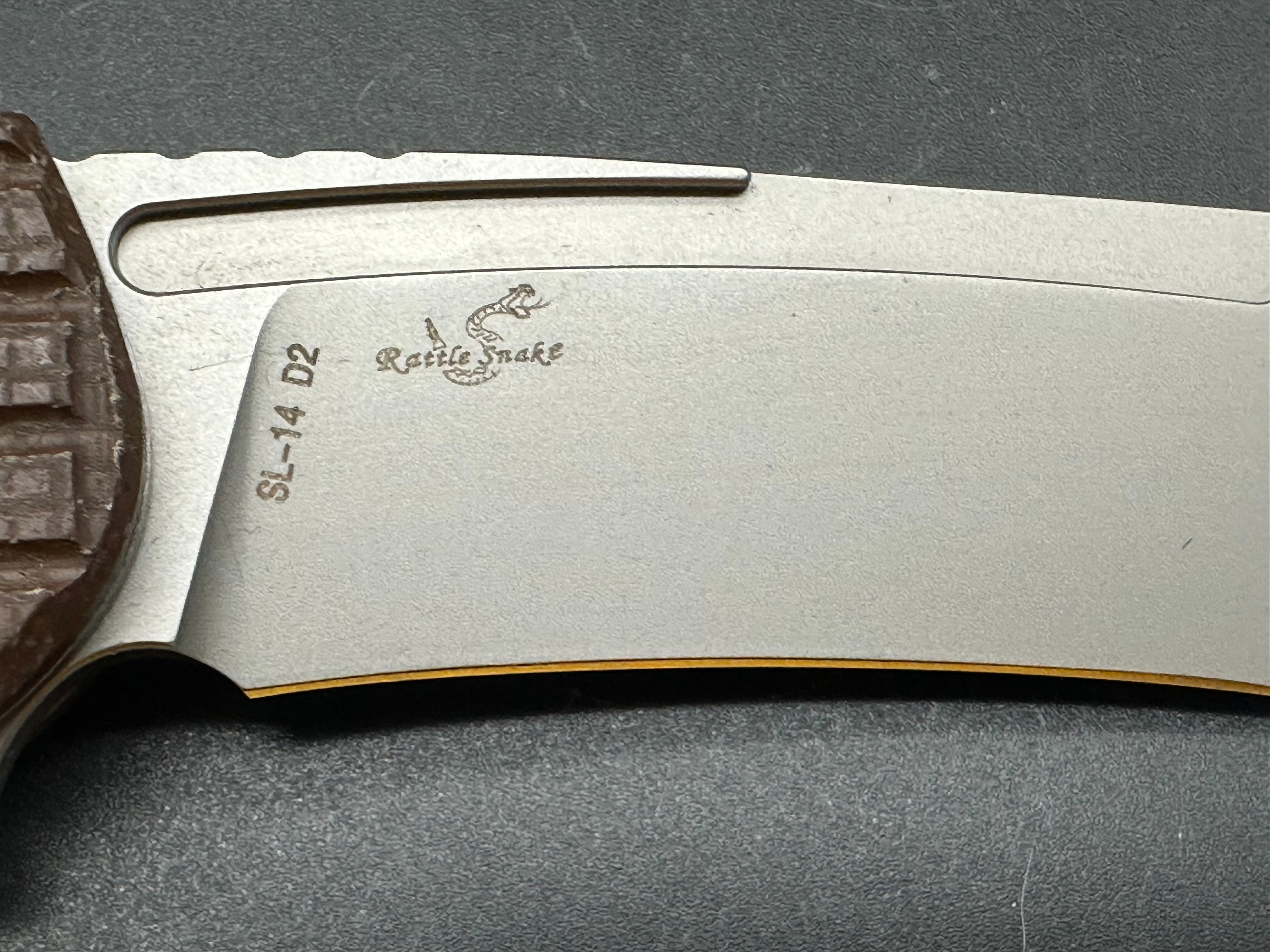 SIXLEAF SL-14 FOLDING KNIFE BROWN MICARTA HANDLE D2 PLAIN EDGE