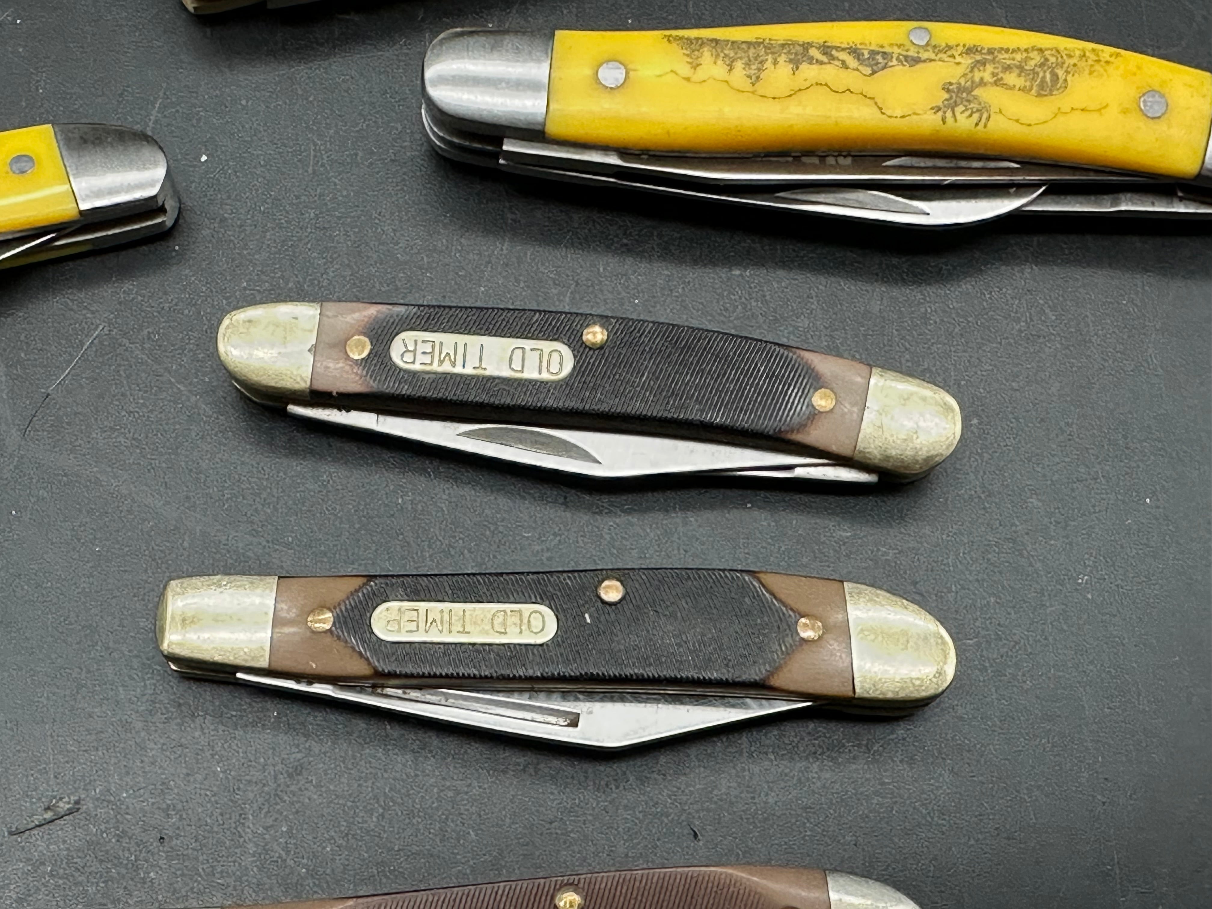 Bundle of 9 Old Timer knives