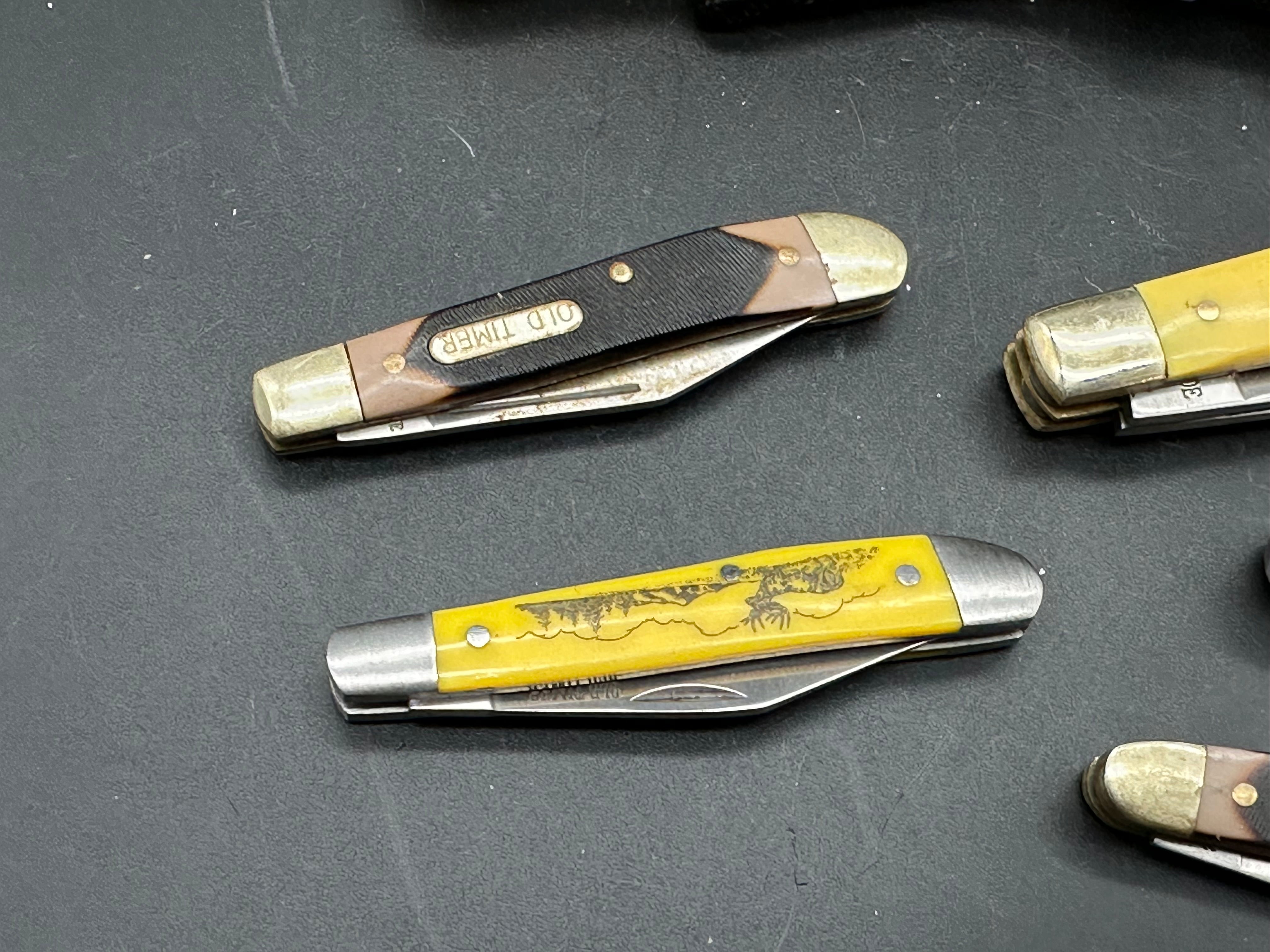 Bundle of 9 Old Timer knives