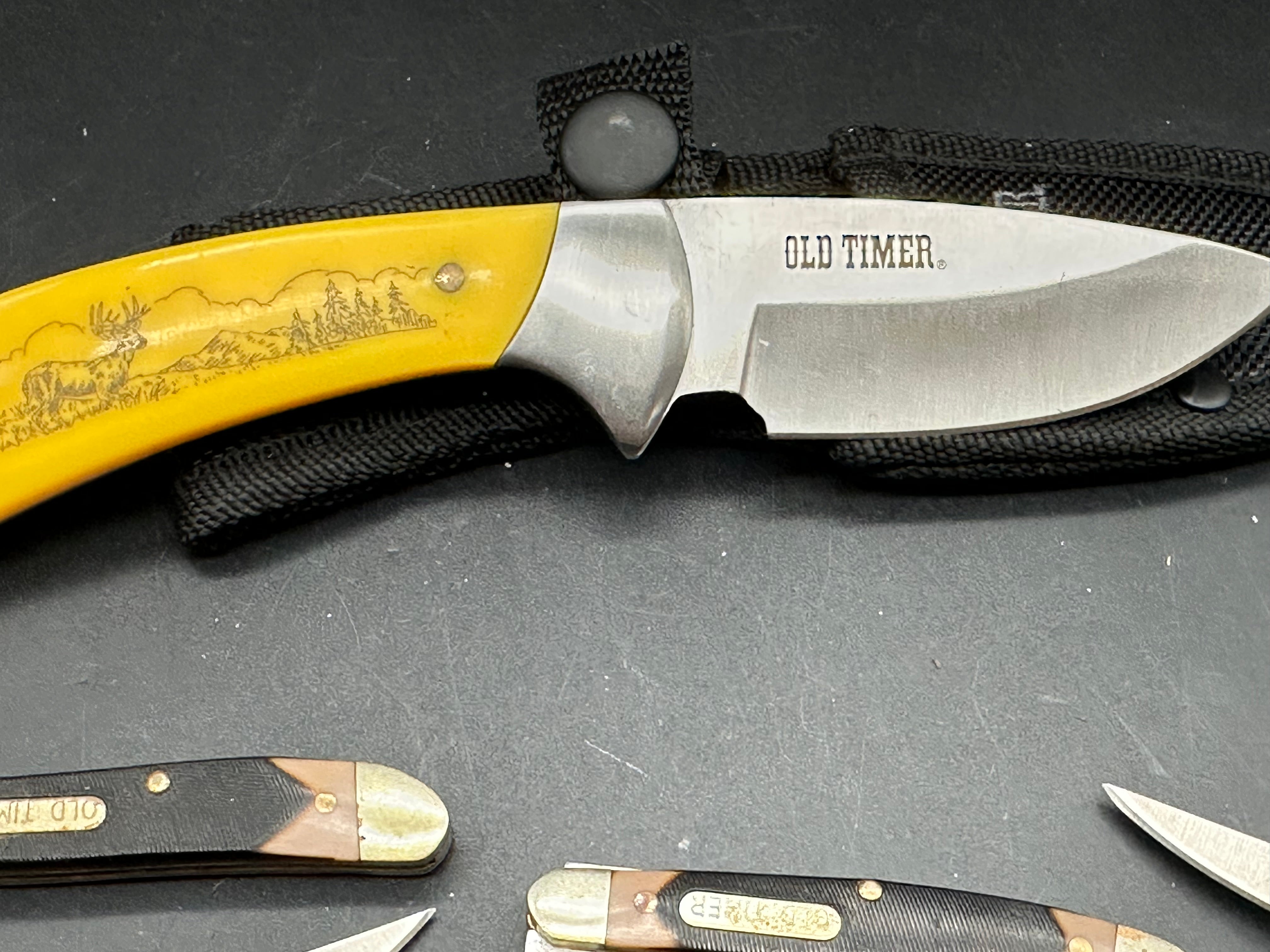 Bundle of 9 Old Timer knives