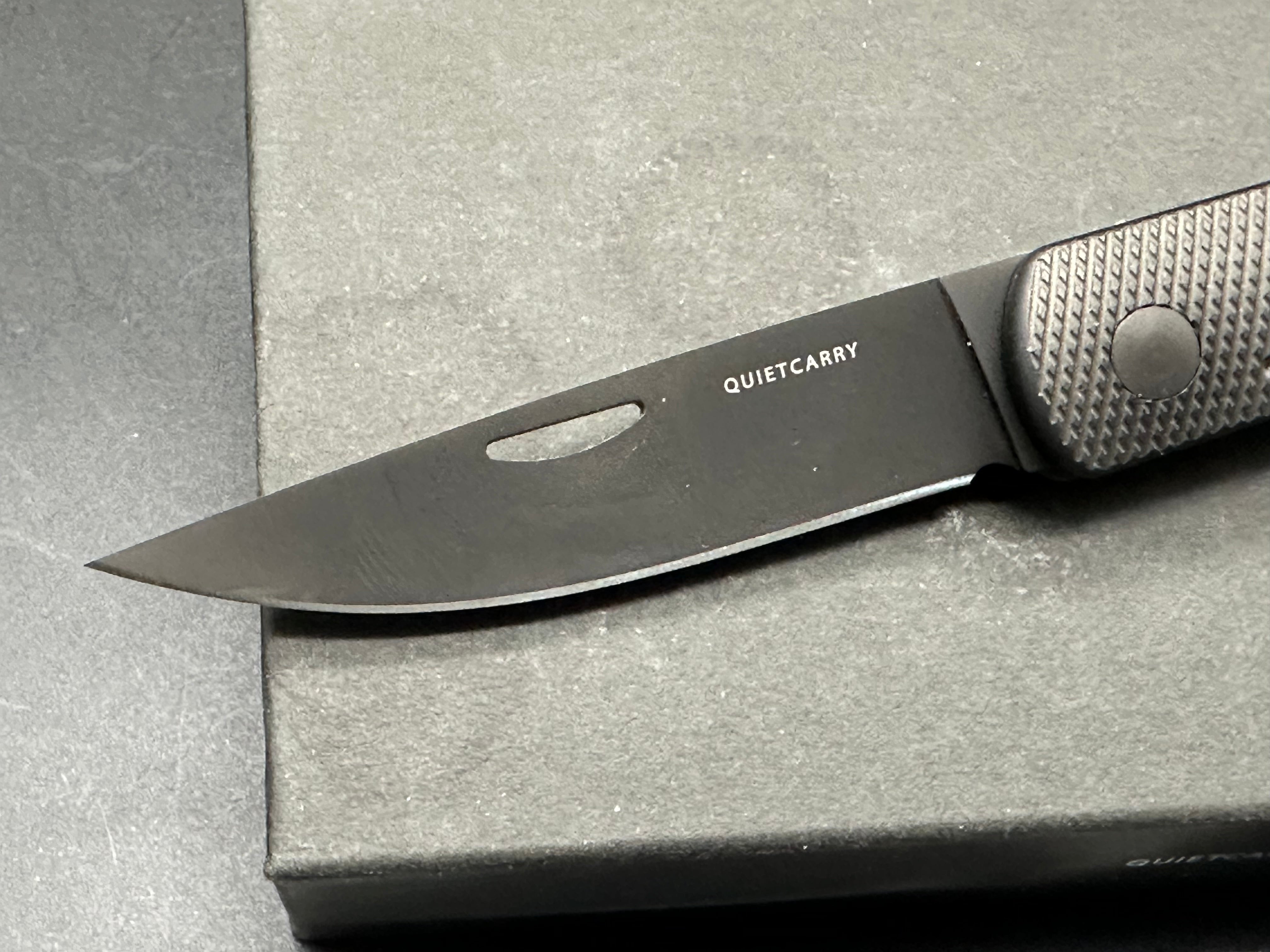 Quiet Carry The West Black Ti DLC 20CV Slip Joint