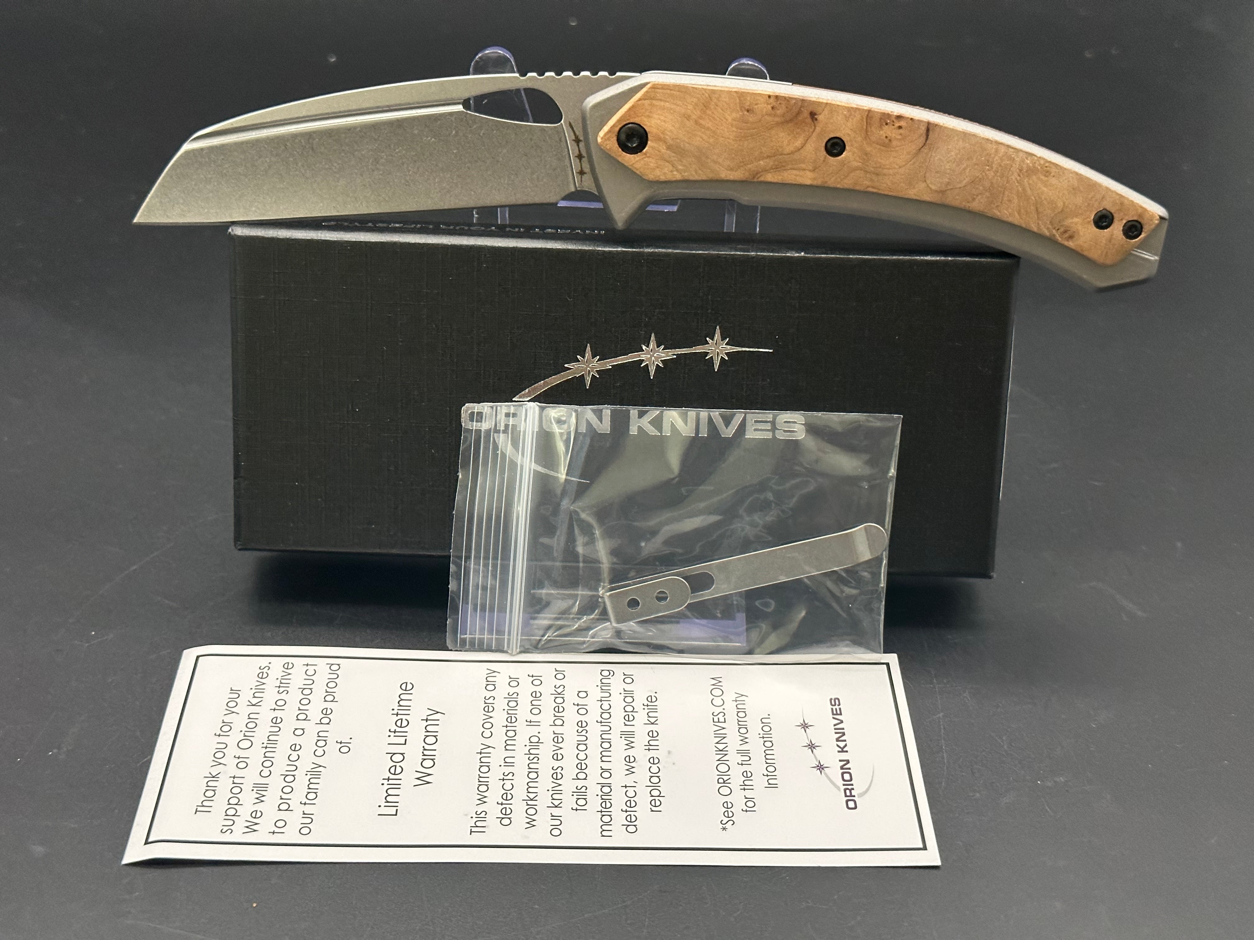 Orion Knives Cetus 14C28N NIB