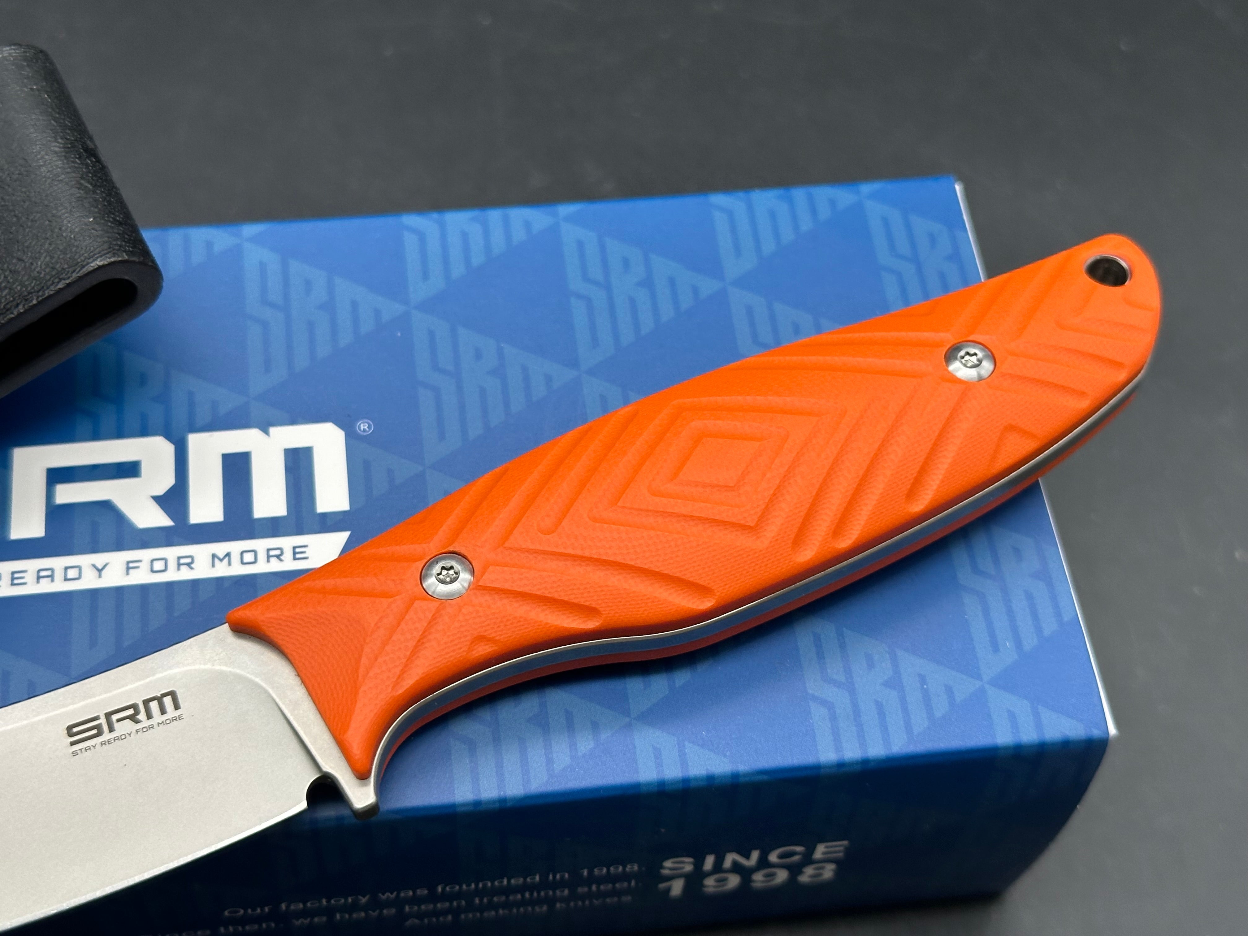 SRM Fossa 605T-GJ (3.4'' 14C28N Blade, G10 Handle)
